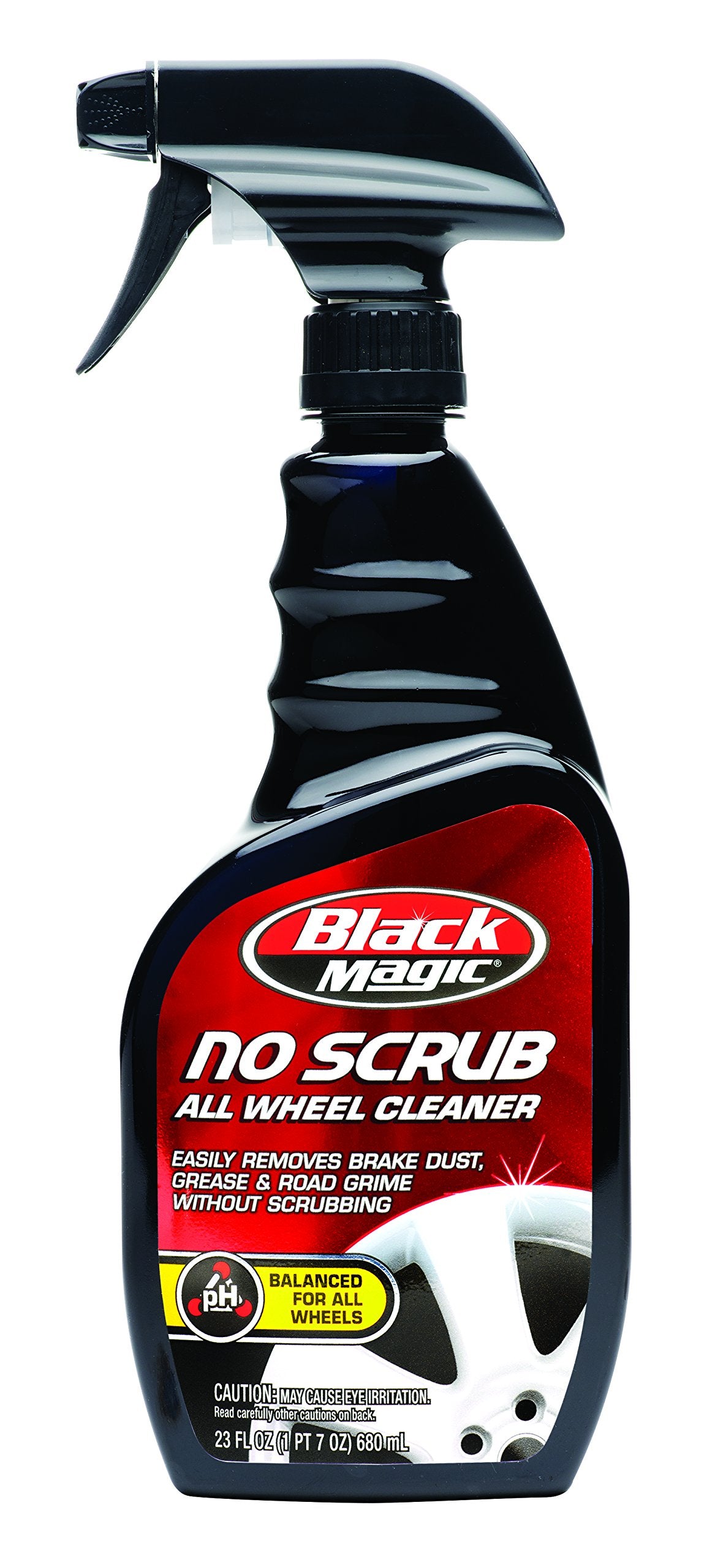 Black Magic Bm41023 No Scrub All Wheel Cleaner, 23 Oz. - No Scrubbing Needed, Just Apply, Hose Off And Wipe For Clean Wheels Eve
