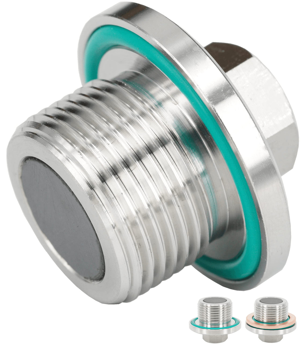 Dsnaduo 1 Pc M22x1.5 Stainless Steel Magnetic Transmission Front/Rear Differential Gearbox Oil Fill and Drain Plug Fit for BMW, 