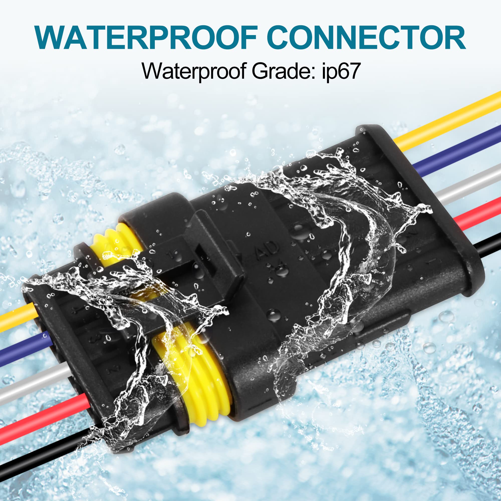 G 5 Pin Way Electrical Wire Connector Male Female Plug Socket Quick Disconnect Waterproof Plug Play For Car Truck Motorcycle Mar