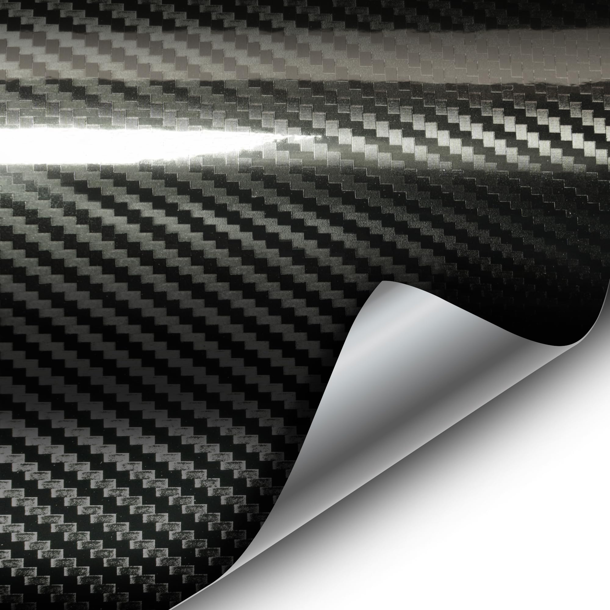 Vvivid Epoxy High Gloss Black Carbon Fiber Vinyl Wrap Film Diy Easy To Install No Mess (20Ft X 5Ft)