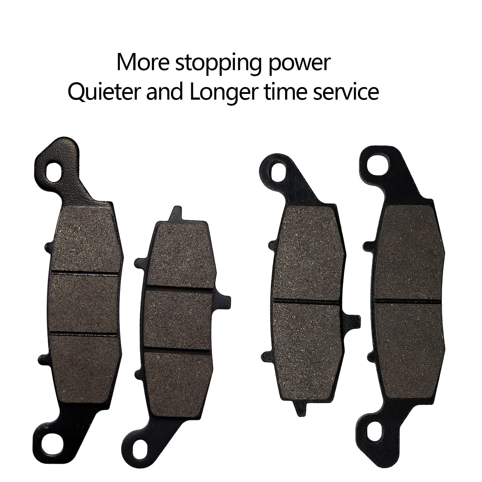 SOLLON Front and Rear Brake Pads for Suzuki 650 DL650 VStrom 2004-2020 DL1000 1000 V-Strom 2002-2010 SV650 SV 650 2003-2015 GSR7