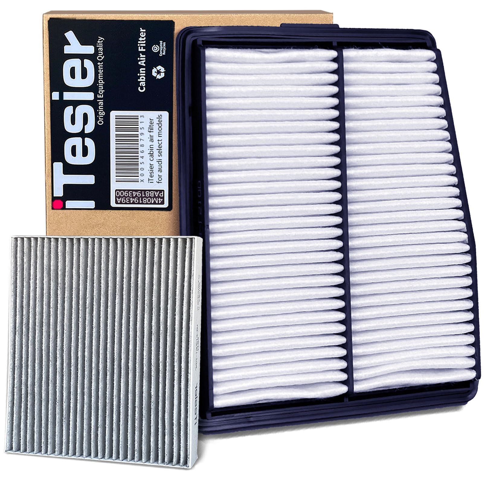 ITESIER Engine Cabin Air Filter Kit for Tucson Hybrid (2022-2025), Sportage Hybrid (2023-2025), Sorento/Santa Fe Hybrid (2021-20