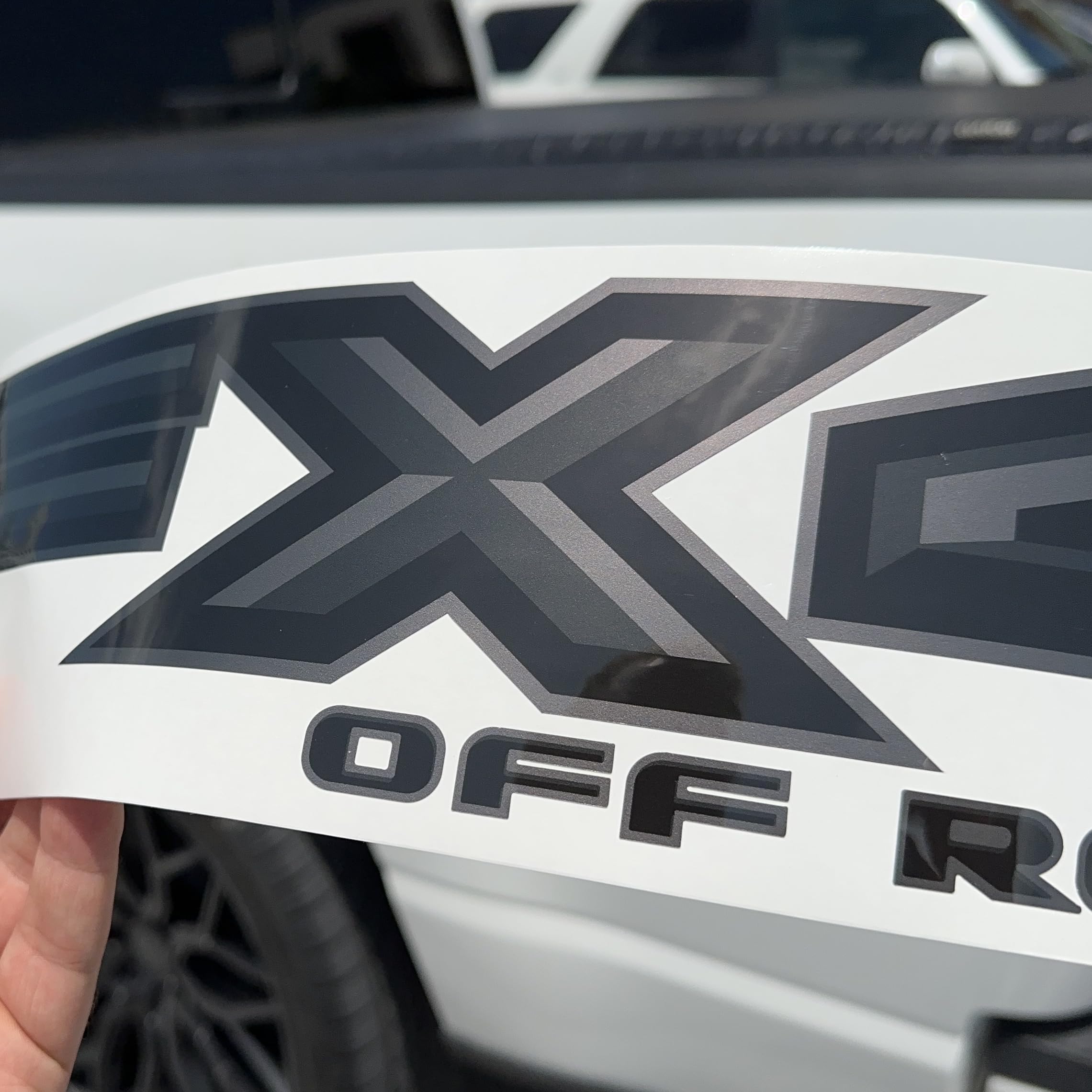 Fx4 Off Road Decal Replacement Sticker F150 Bedside F Truck Super Duty F250 F350 F450 (2015-2018) (Premium Series (Black And Met