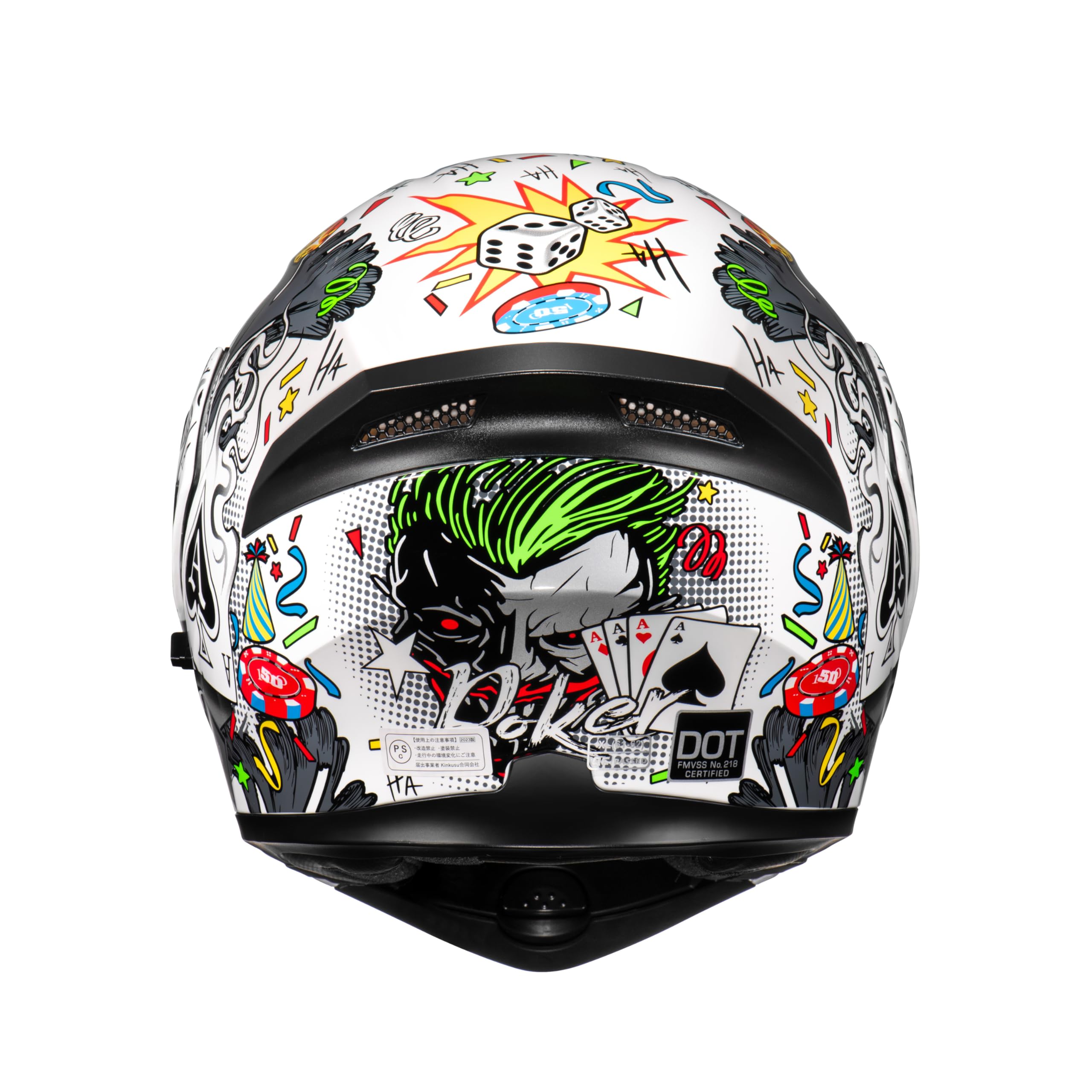 Kypara Motorcycle Dual Visor Flip Up Modular Full Face Helmet With Dot Certification Of Impressionism (White Pocker, L)
