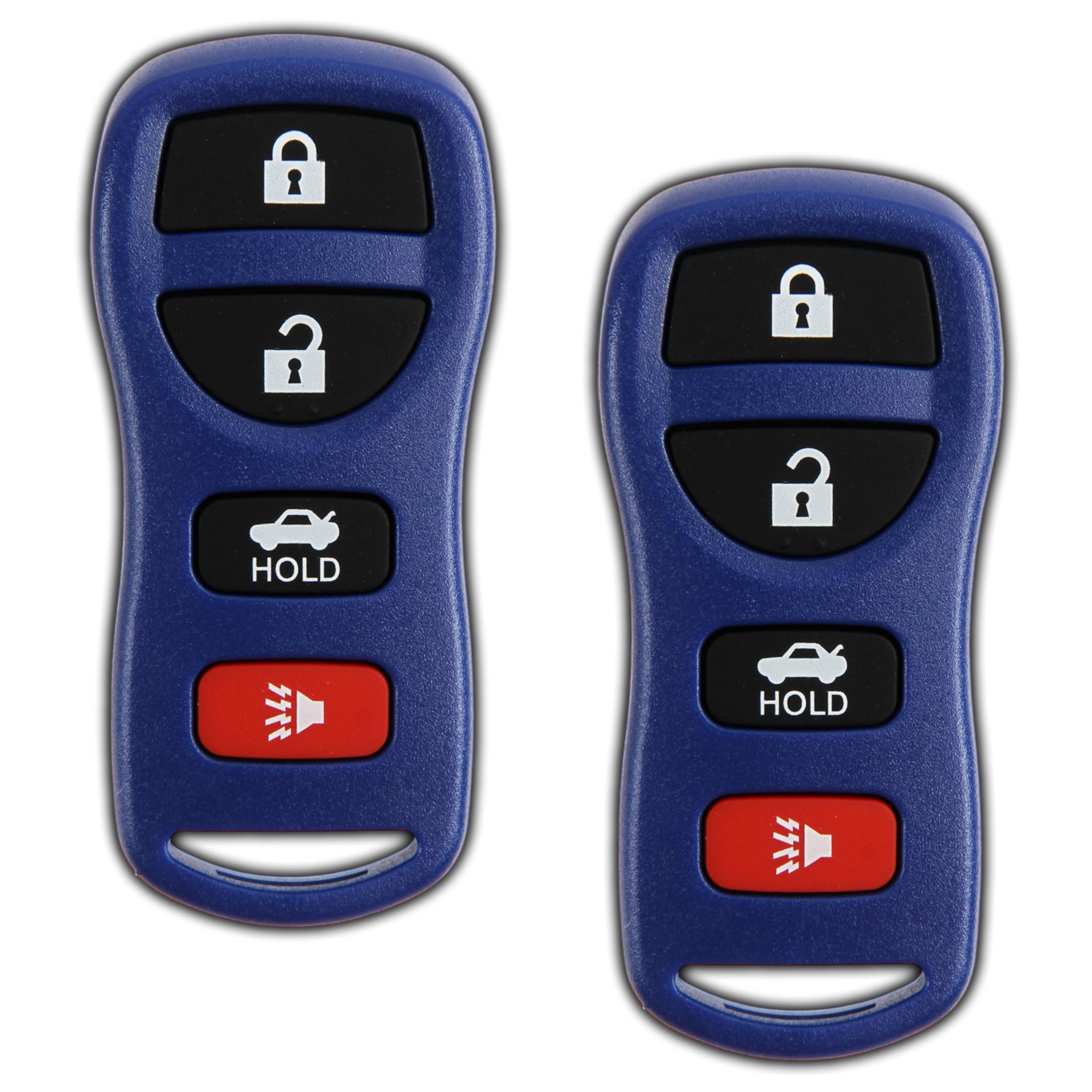 2X Keylessoption Key Fob Replacement For 2002 2003 2004 2005 2006 2007 2008 2009 2010 2011 2012 2013 2014 2015 2016 2017 Nissan Altima Maxima Infiniti Remote, 4-Button Kbrastu15, Self Programming