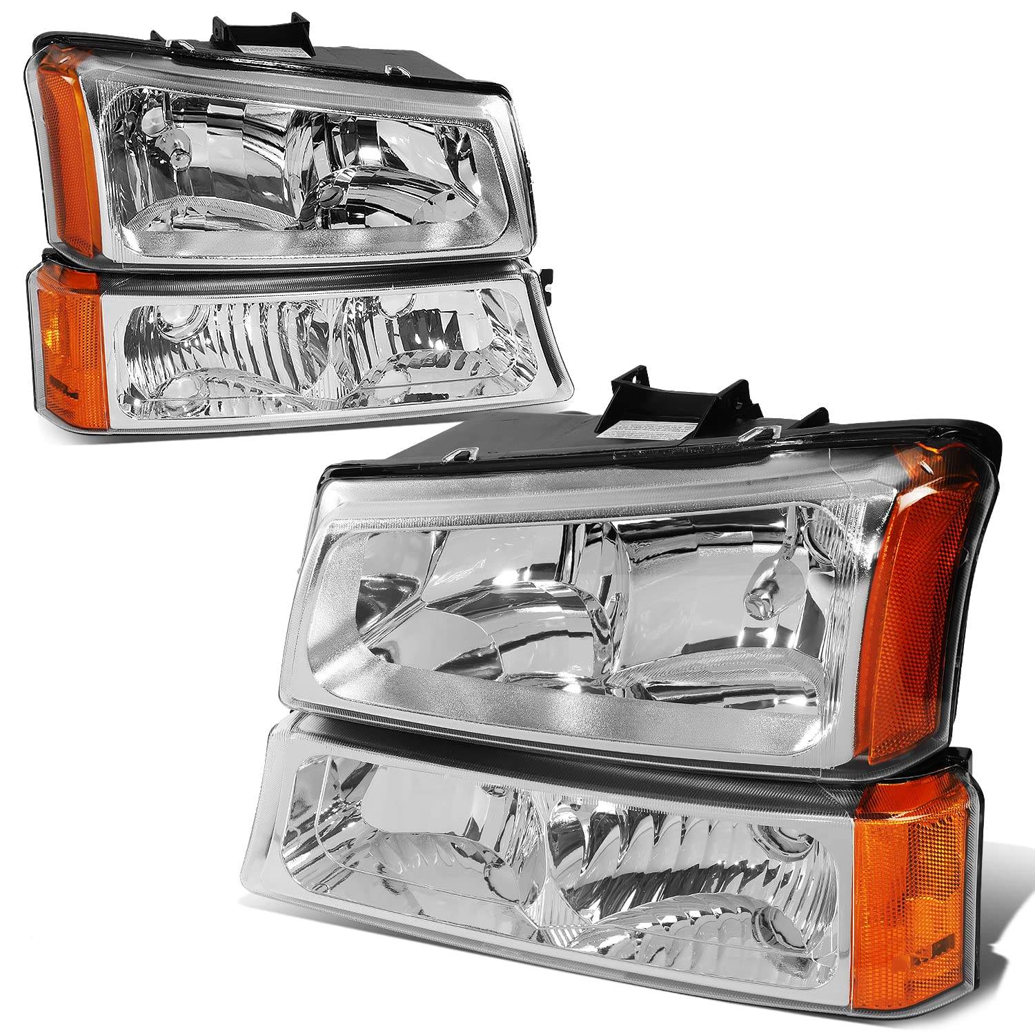 Auto Dynasty Full Led Drl Headlights Assembly Compatible With 03-07 Chevy Avalanche Silverado 1500 2500 Hd 3500 Classic, 6000K P
