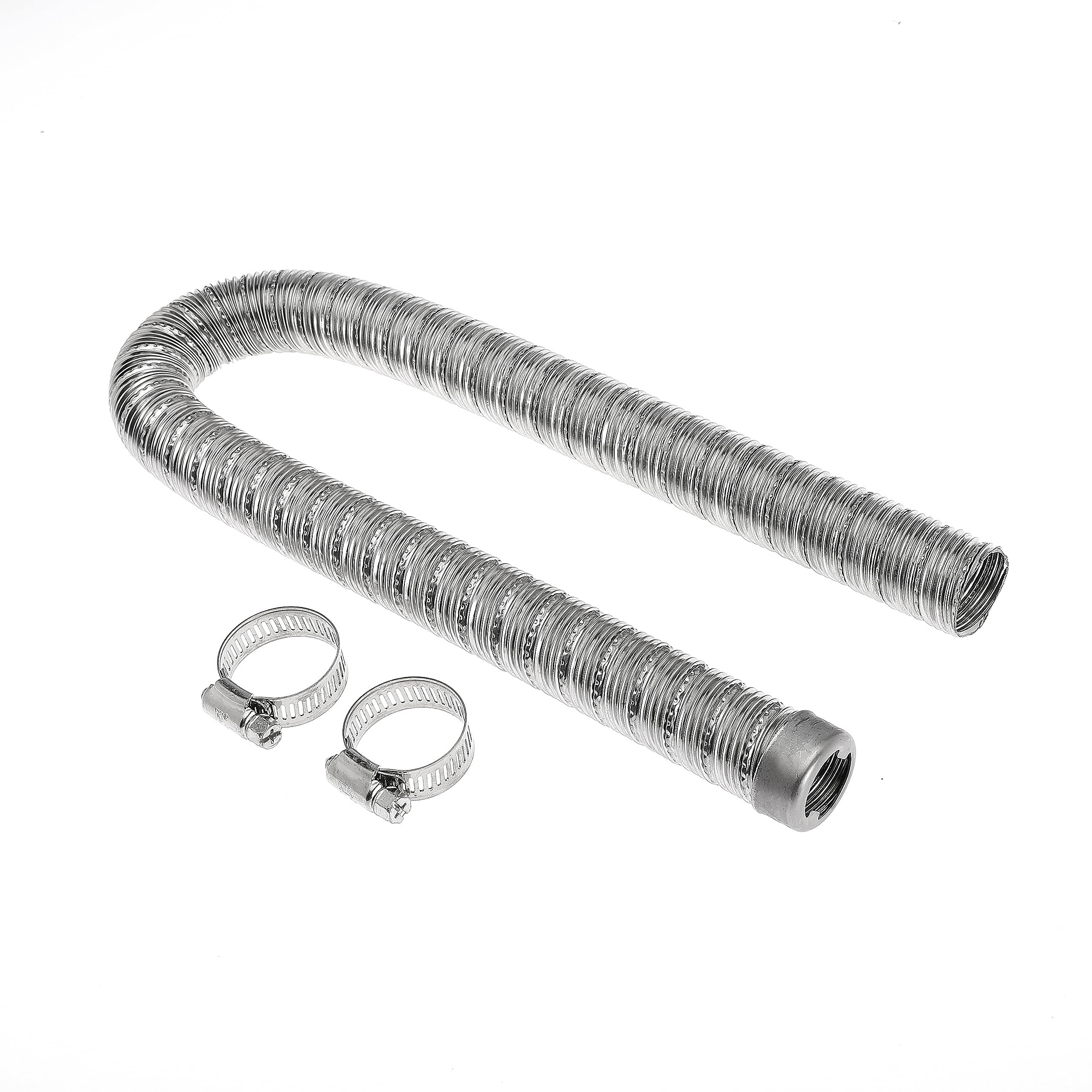 60cm 24mm Exhaust Pipe Parking Air Heaters with Clamps Double Stainless Steel