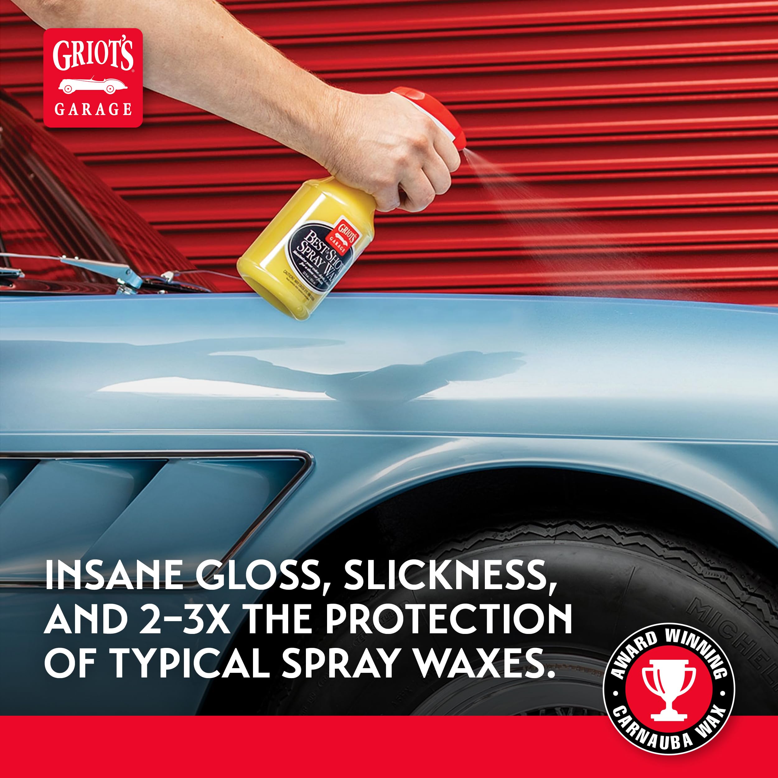 Griot'S Garage Best Of Show Spray Wax For Car Detailing, Works On Paint Protection Films And Ceramic Coatings, Provides Long-Las