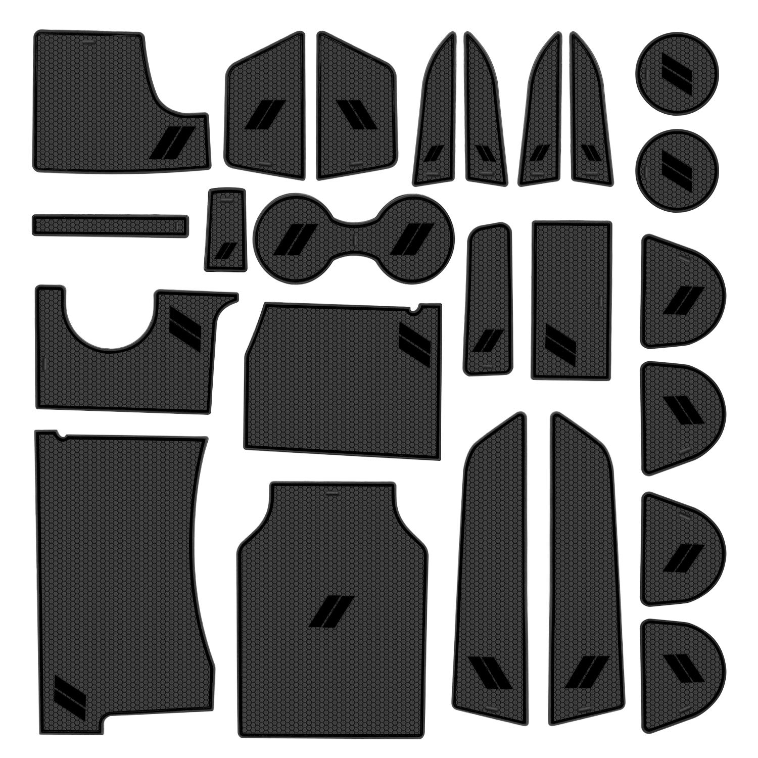 Remoch Fits Dodge Charger Accessories 2015-2023, Cup Holder Insert Center Console Shifter Liner Trim Interior Door Pocket Mats (