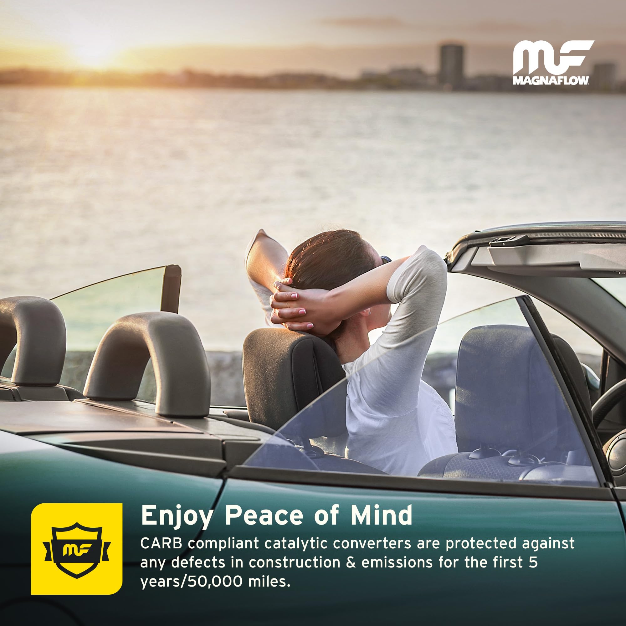 Magnaflow Catalytic Converter 447206: 2.5/2.5 Inlet/Outlet, California Grade, Universal Fit (Carb Compliant)