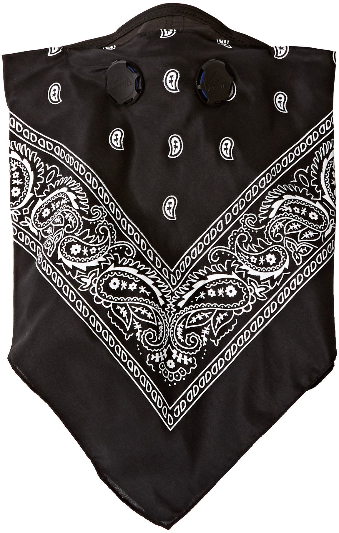 ATV TEK, Universal Bandana Style Dust Masks with Suspension Straps & 3D Nose Box - Black, XL