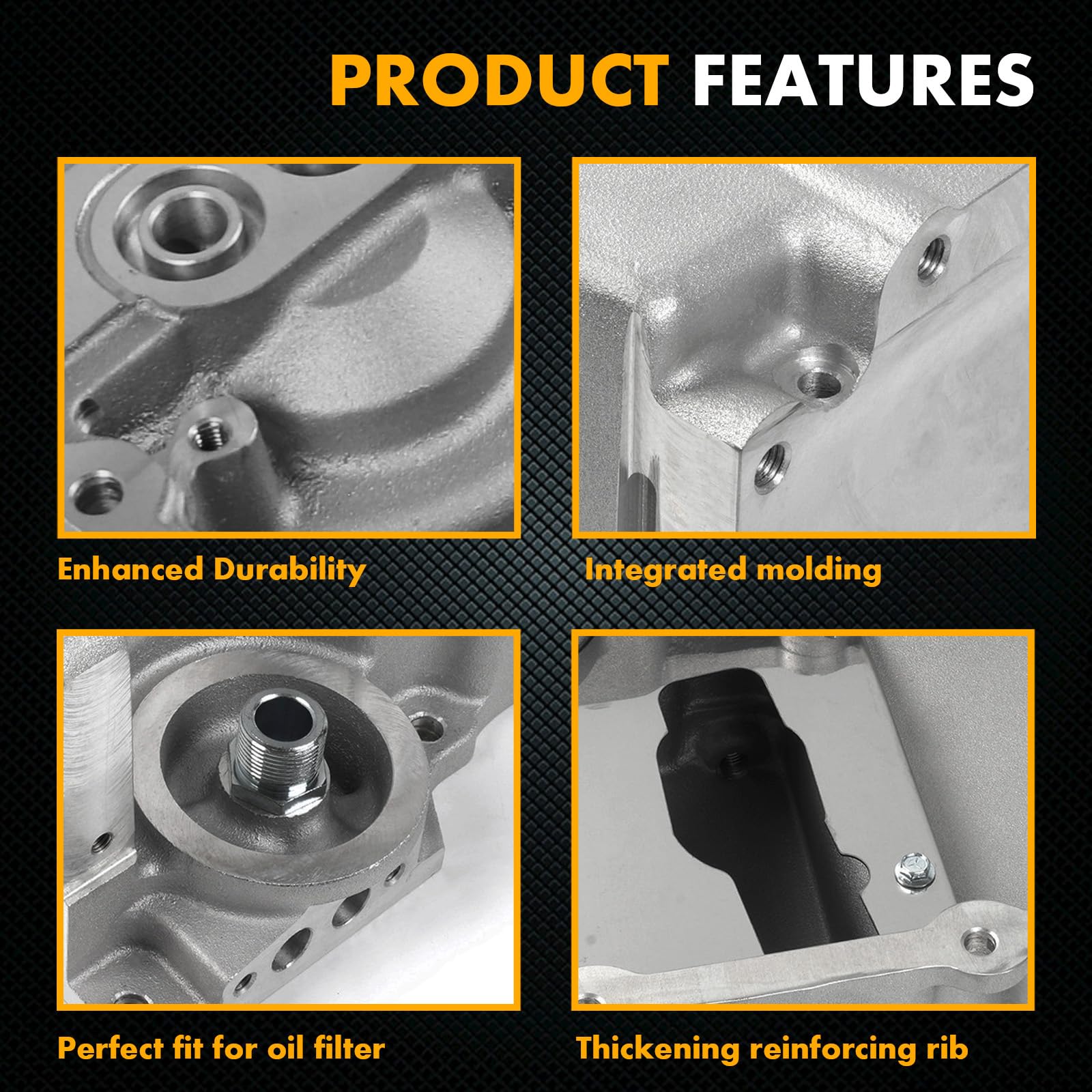 JGhyperX 302-1 81074 LS Swap Retrofit Oil Pan Kit Compatible with GM Classic Car Muscle Car Trucks LS Gen III IV Aluminum 1955-8