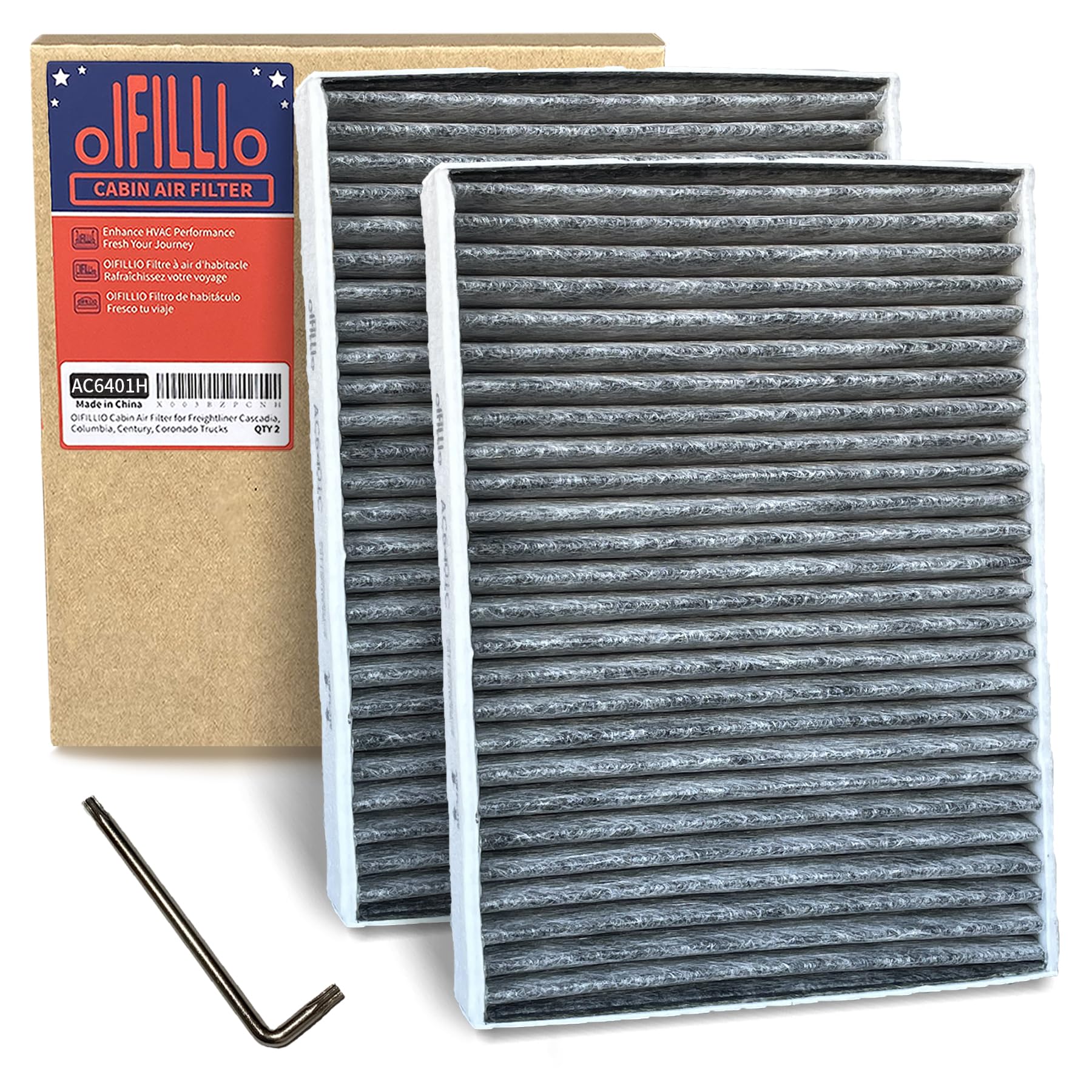 Oifillio Hepa Cabin Air Filter For 2019+ Bmw X5 X7 X6, Bmw 530I 540I 530E (2017-2023), Bmw 740I 750I 750Li Xdrive (2016-2022), B