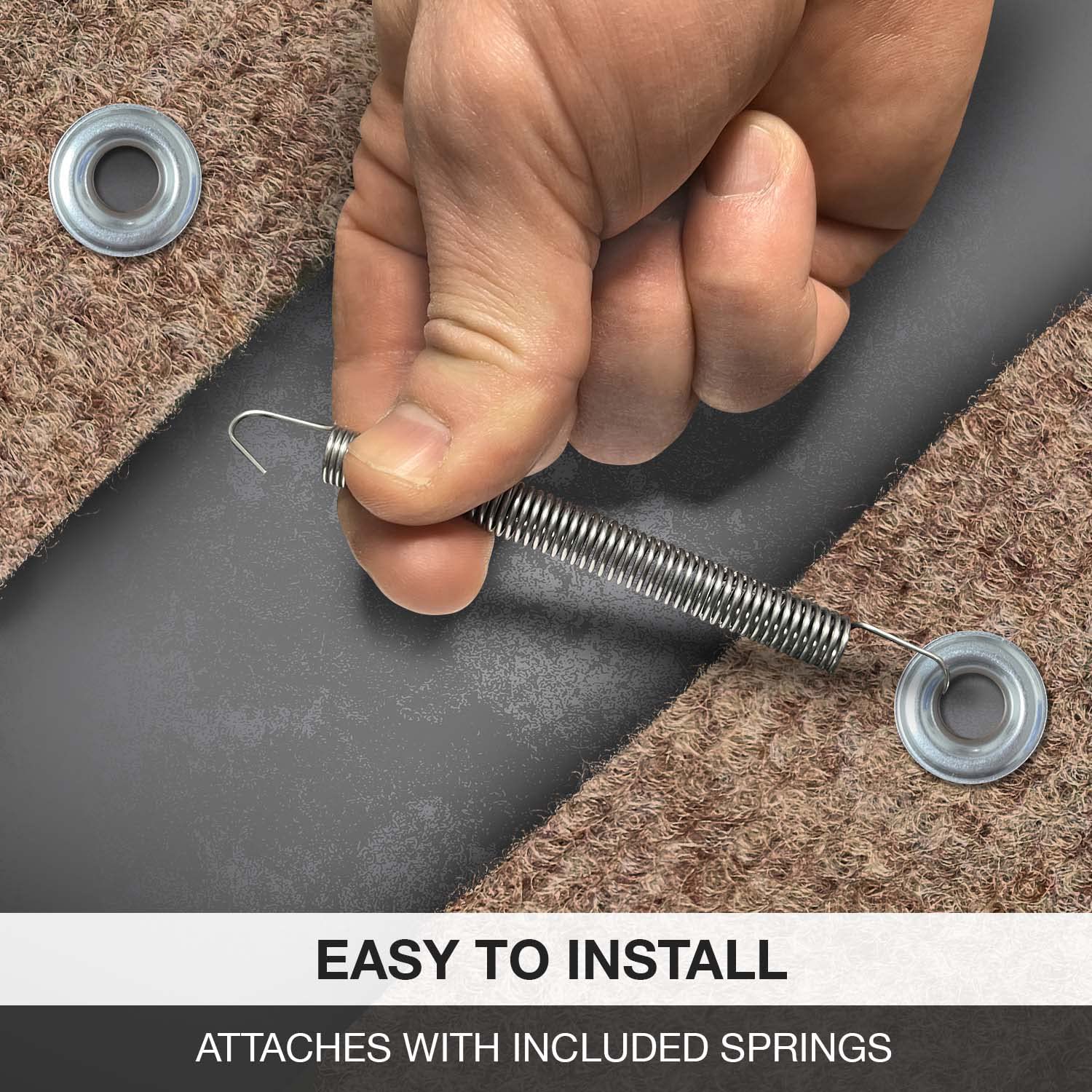 Prest-O-Fit 2-0351 Outrigger Rv Step Rug Walnut Brown 23 In. Wide