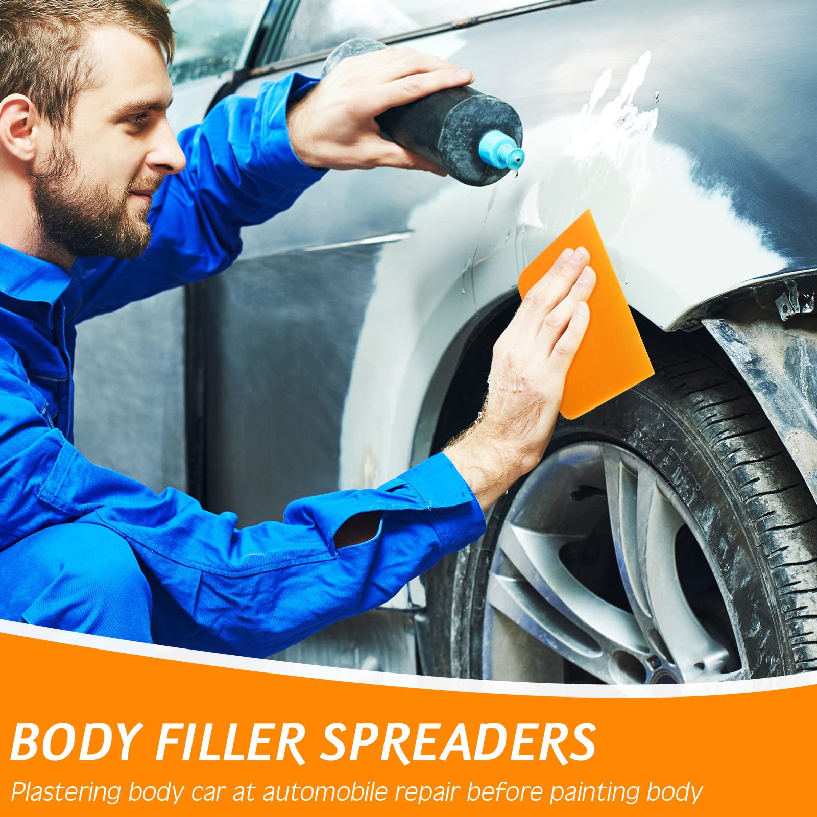 Frienda Body Filler Spreaders Automotive Body Fillers Plastic Auto Spreader Auto Body Spreader For Applying Fillers Putties Glaz