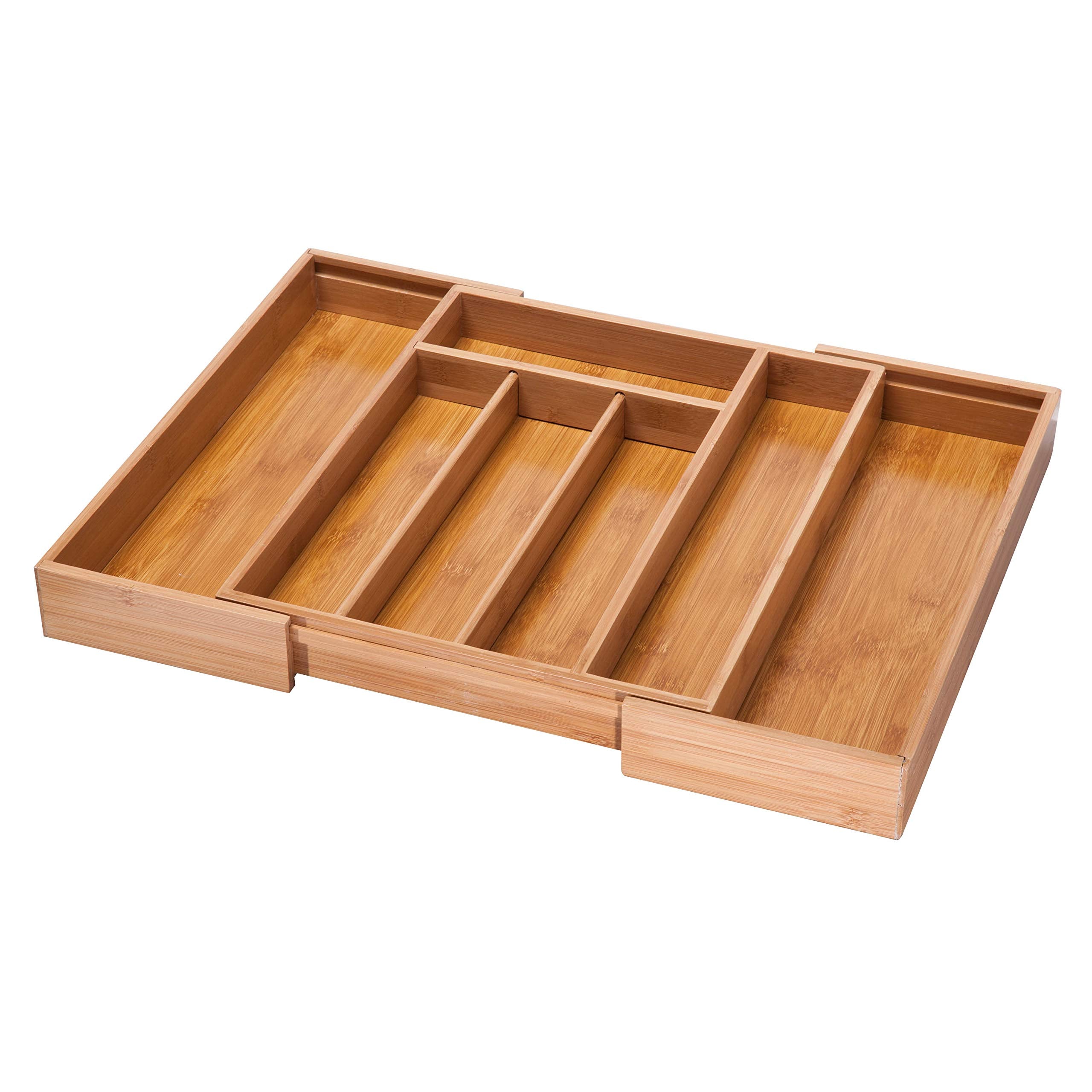 Honey-Can-Do Bamboo Cutlery Tray Kch-01078 Natural Medium