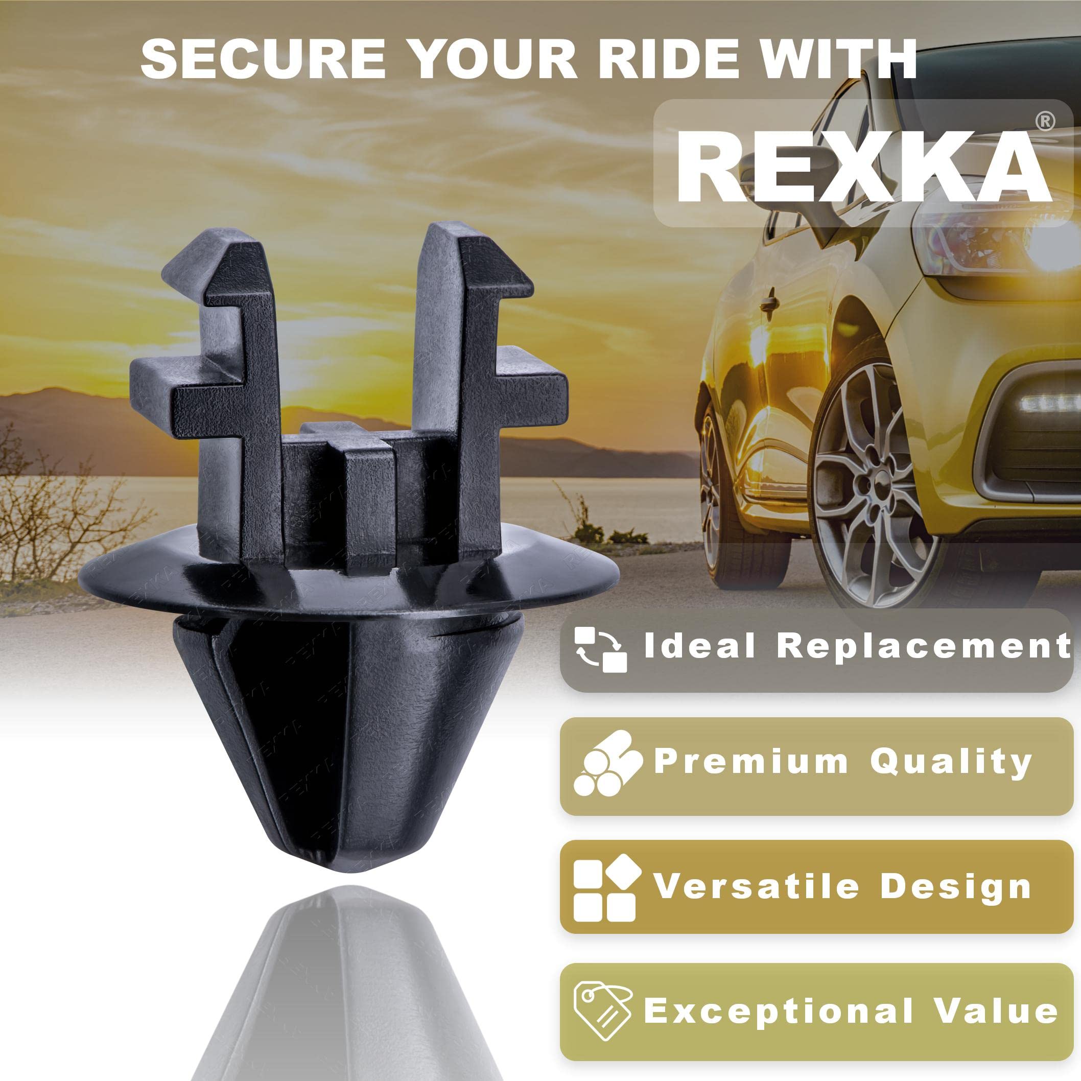 Rexka 51pcs Radiator Shroud Air Deflector Cowl Grille Retainer Clip W708771-S300 for Ford Expedition F150 F-150 F-250 F-350 F-45
