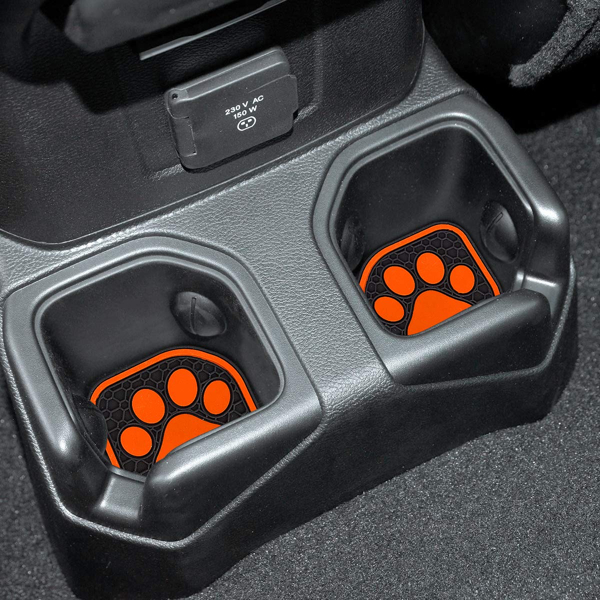 Auovo Auto Cup Holder Inserts Coaster Fit For 2018-2023 Wrangler Jl Jlu 2020-2023 Gladiator Accessories Jt Cup Mat Pad Interior