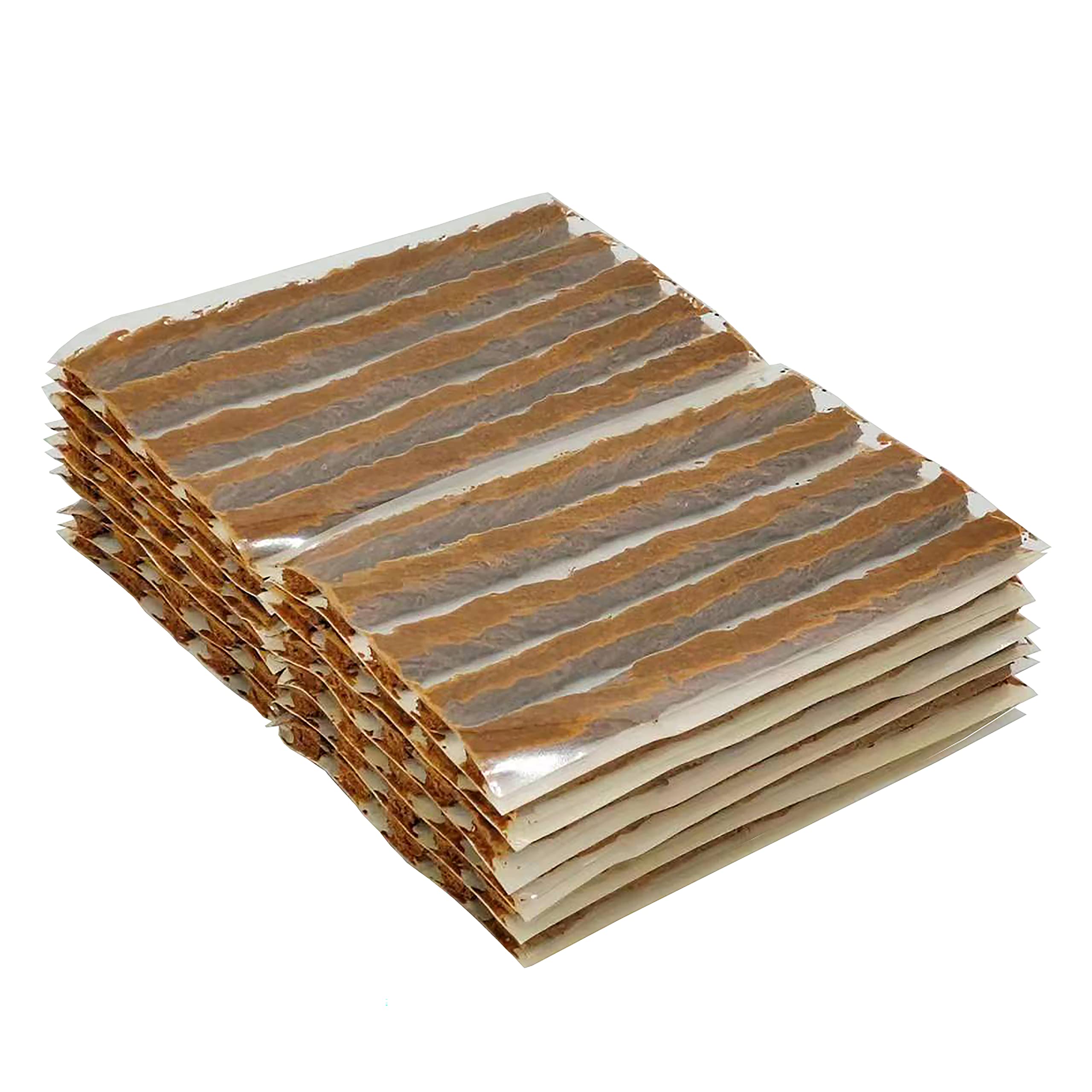 Zerint Ts-160C60 Tire Rubber Plug Strings (1/4'' X 4'' Brown 60 Strips), 6 X 100 Mm Emergency Tubeless Tyre Repair Plugs For Fla