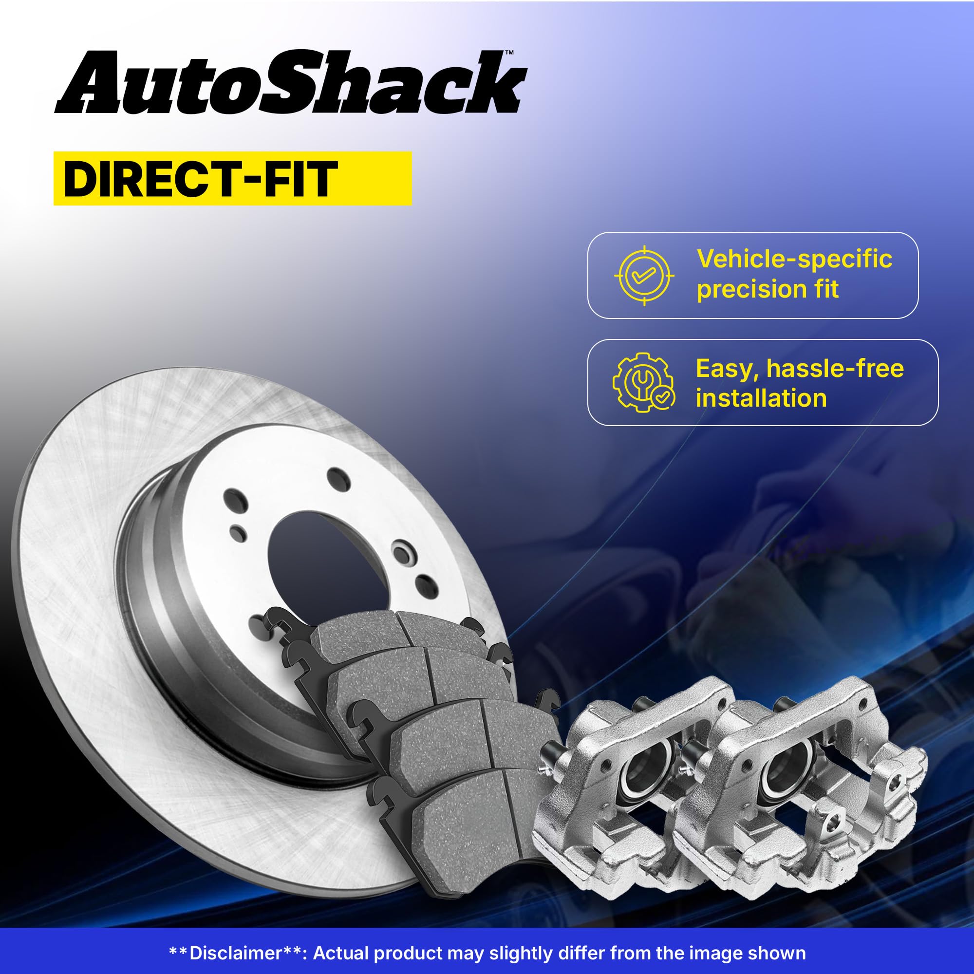Autoshack Front Brake Rotors Calipers And Ceramic Pads Kit Set Driver And Passenger Side Replacement For 2003-2009 Toyota 4Runner 2005-2023 Tacoma 2007-2014 Fj Cruiser 2.7L 3.5L 4.0L 4Wd Rwd Bcpkg0514