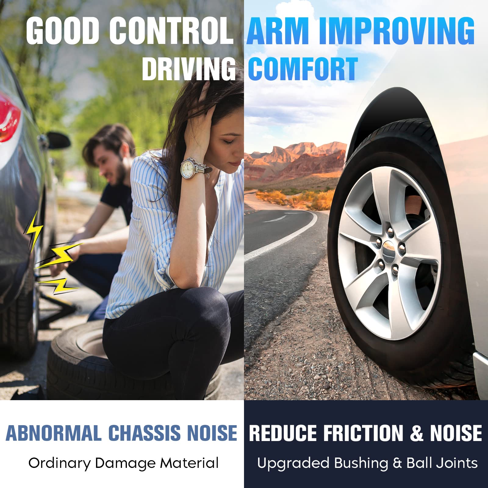 Front Suspension Kit Upper Lower Control Arms Ball Joints Fit For Honda Accord 2003 2004 2005 2006 2007, Fit For Acura Tsx 2004-