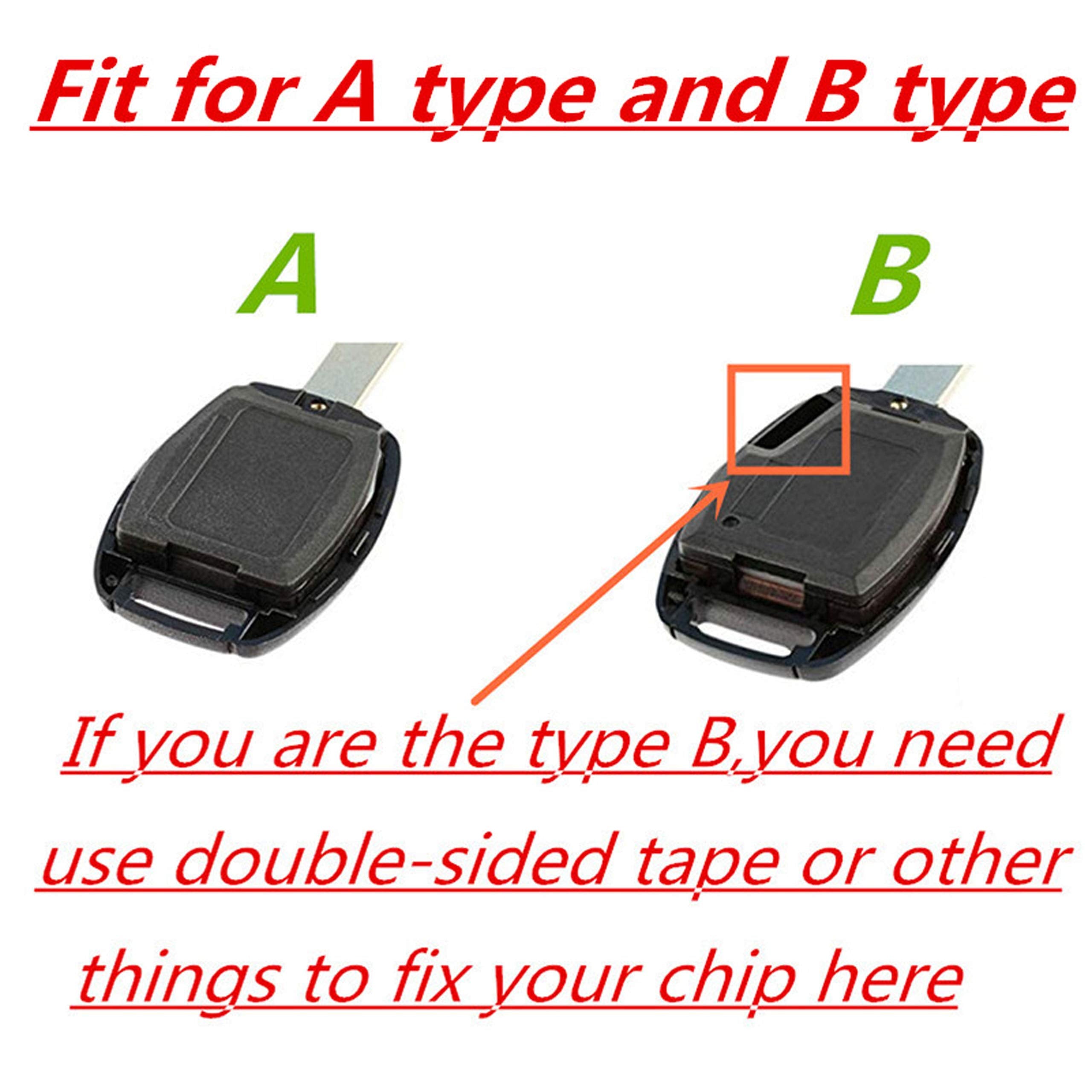 Replacement For 3+1 Buttons Keyless Entry Remote Honda Key Fob Shell Case Fit For Honda Accord Civic Ex Pilot (2Pc)