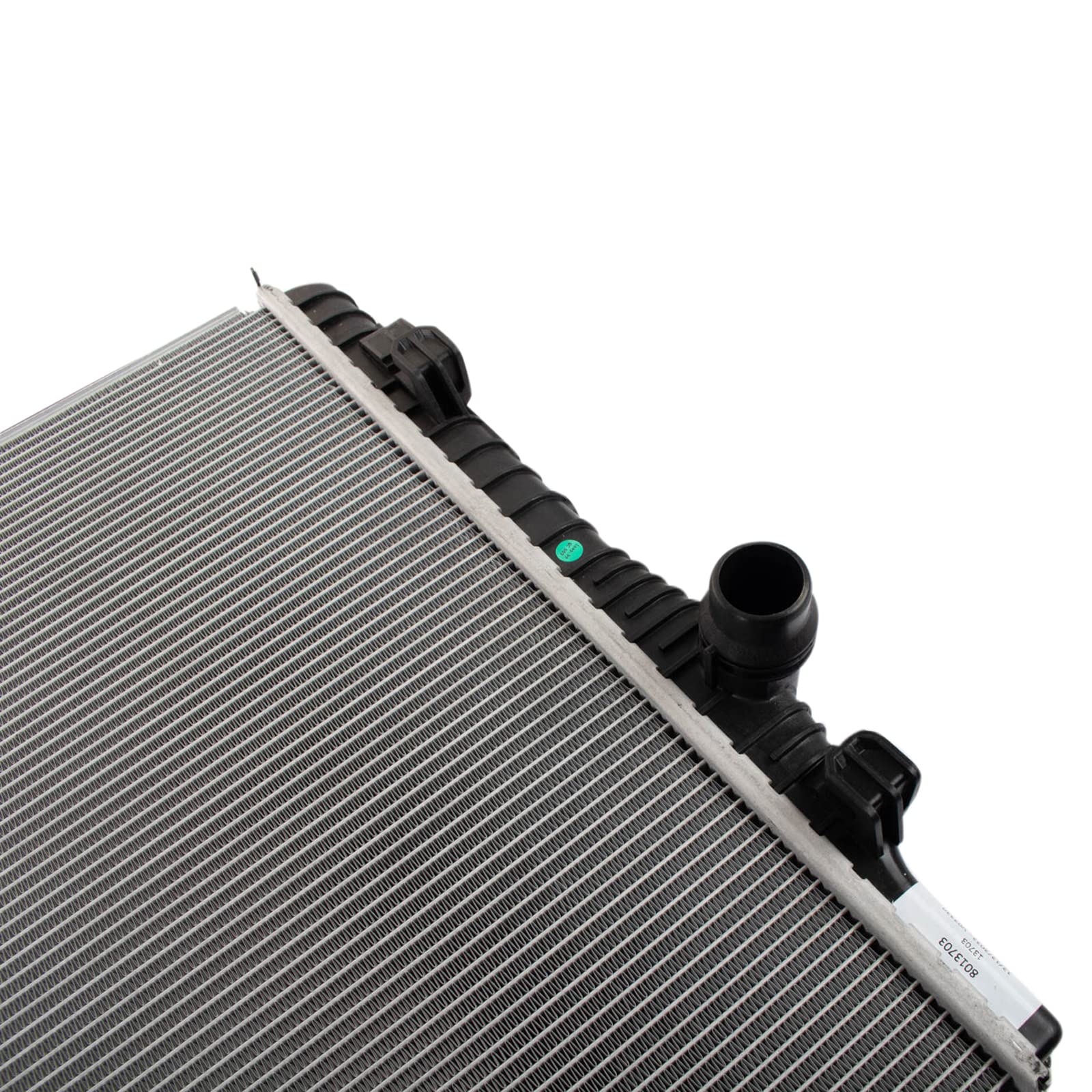 Trq Radiator Assembly Aluminum Core Compatible With 16-18 Volkswagen Golf 17-19 Golf Alltrack 15-19 Golf Sportwagen 16-22 Gti 18