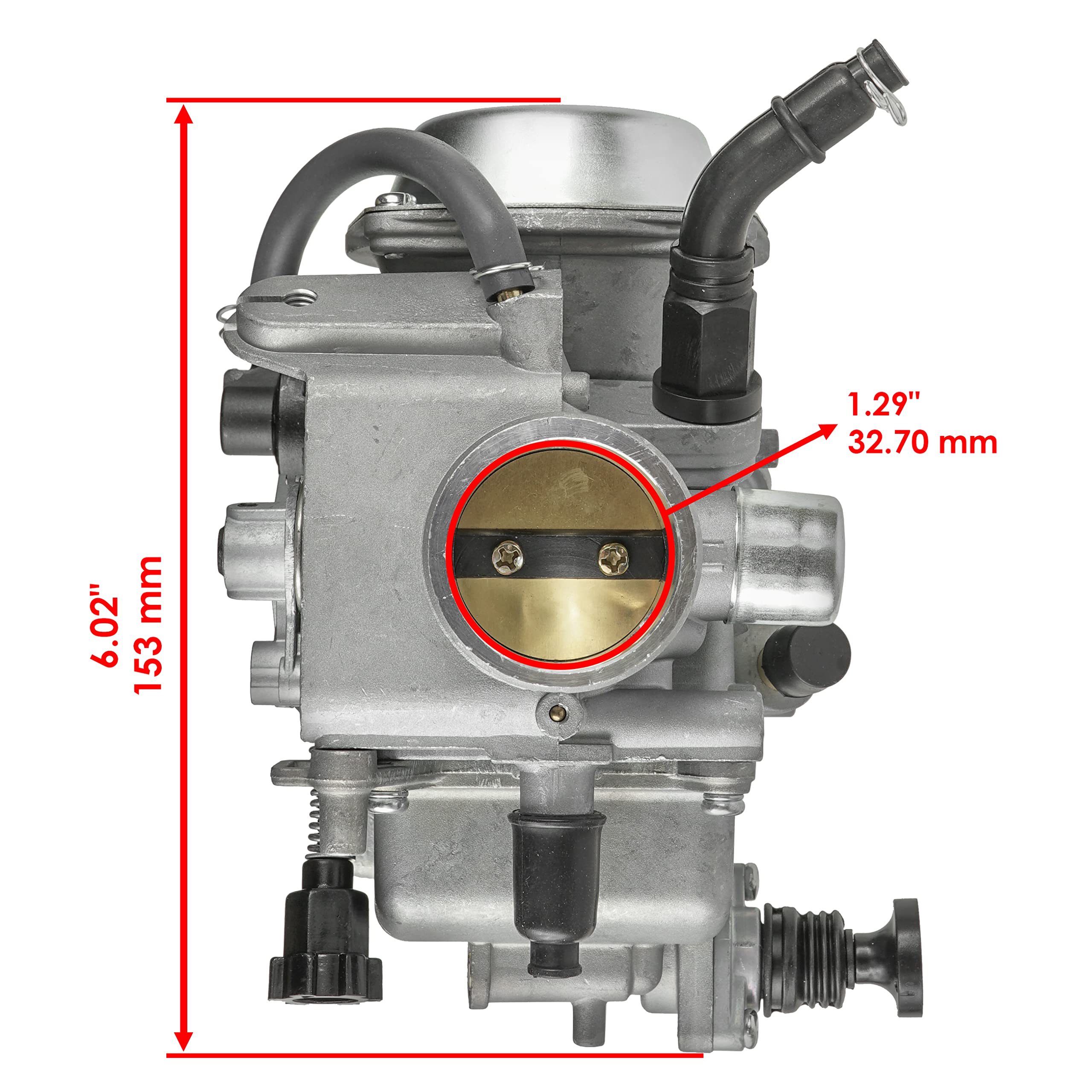 Caltric Carburetor Compatible With Honda 400 Trx400Fw Fourtrax Foreman 1995-2003