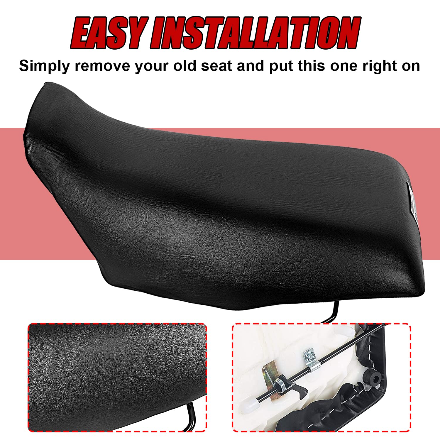 Hecasa Atv Complete Seat Set New Compatible With 1988-2000 Honda Trx300 Trx 300 Fw Fourtrax 4X4 Comfy Sturdy