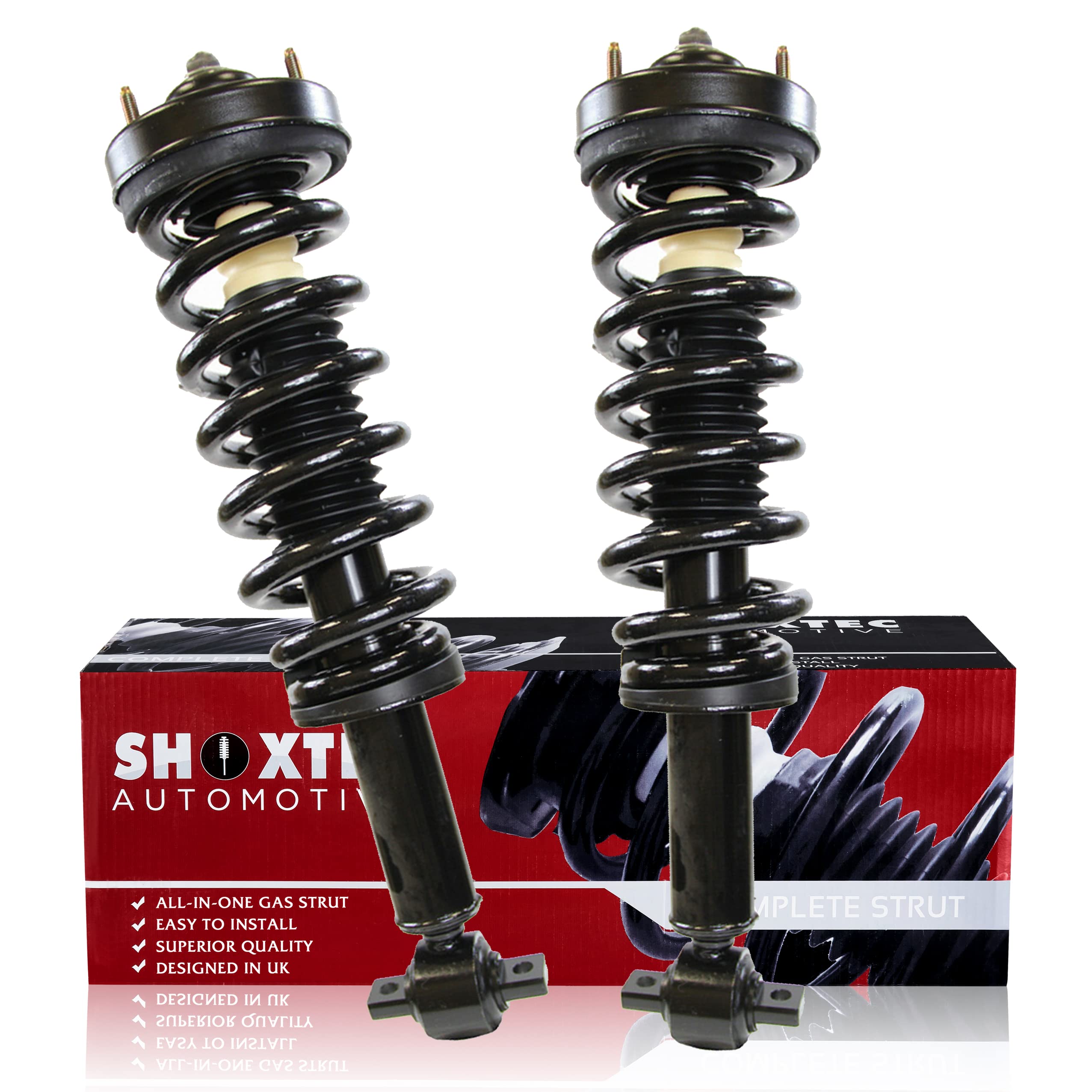 Shoxtec Front Pair Complete Struts Assembly Replacement For 2014 Ford F150 Coil Spring Assembly Shock Absorber Repl. Part No. 172652Lr