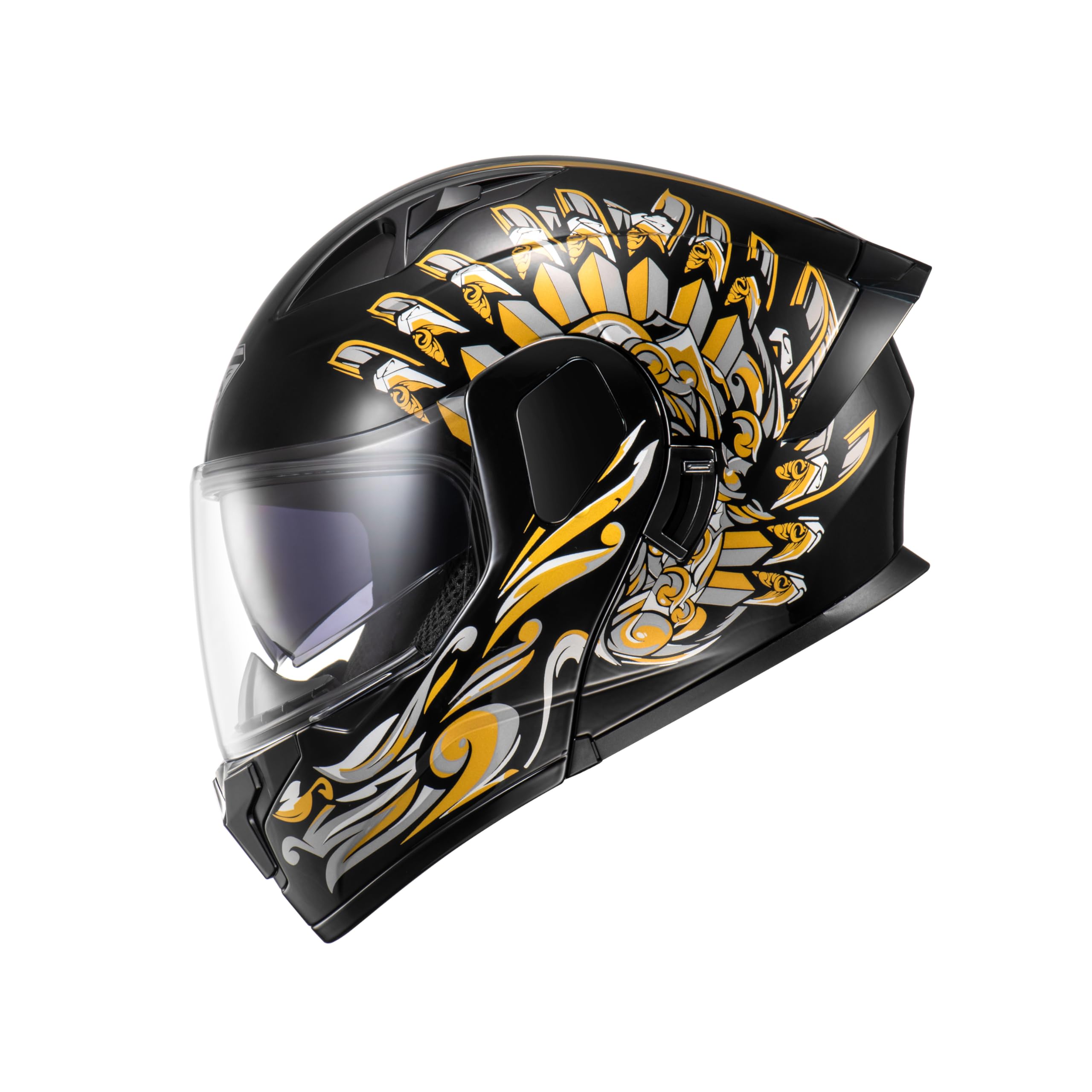 Kypara Motorcycle Dual Visor Flip Up Modular Full Face Helmet With Dot Certification Of Impressionism (Michael, Xl)