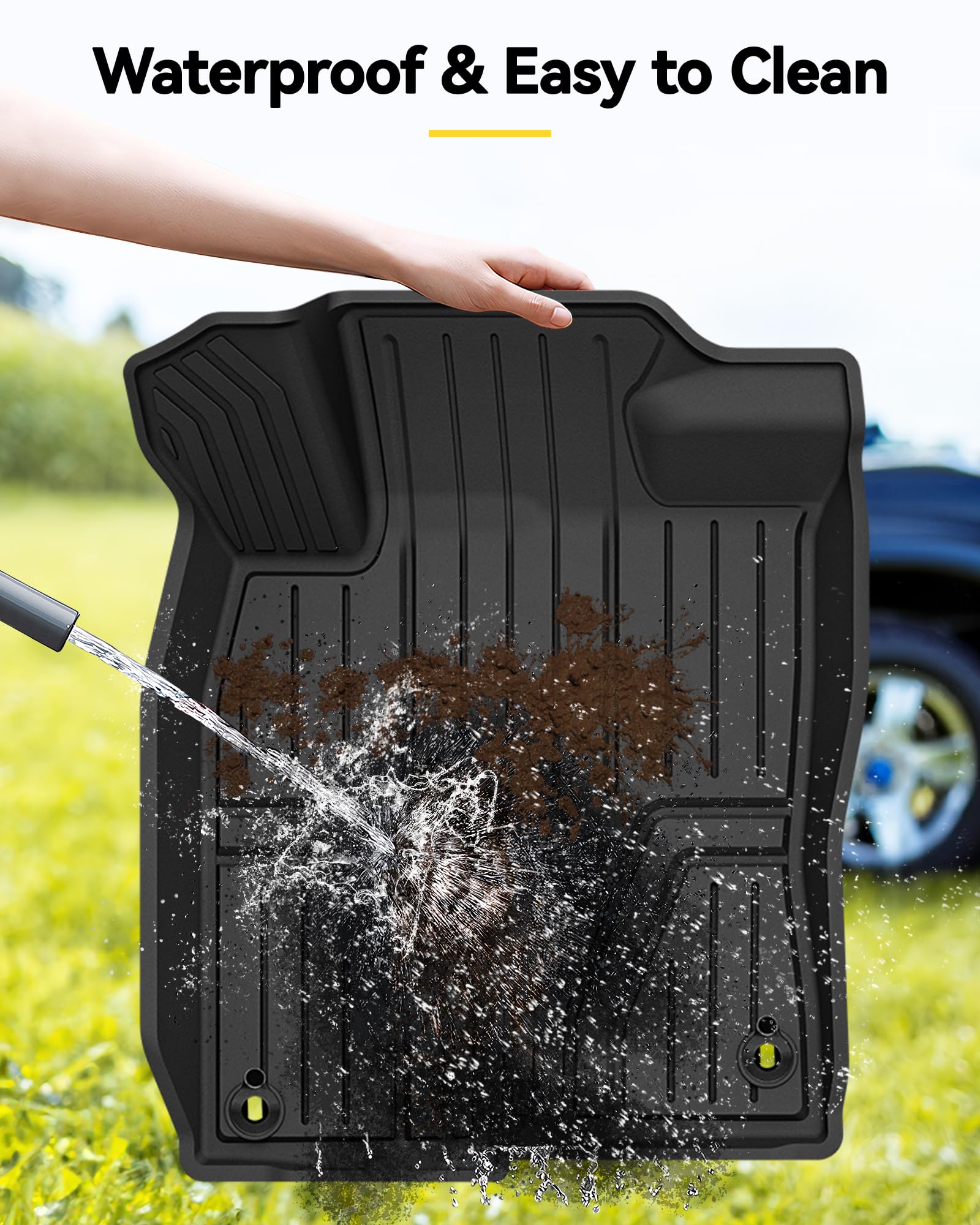 3W Floor Mats Fit For 2025 2024 2023 2022 Honda Civic Acura Integra (Not Fit Hybrid/Manual/Hatchback), Custom Fit Floor Liner Fo