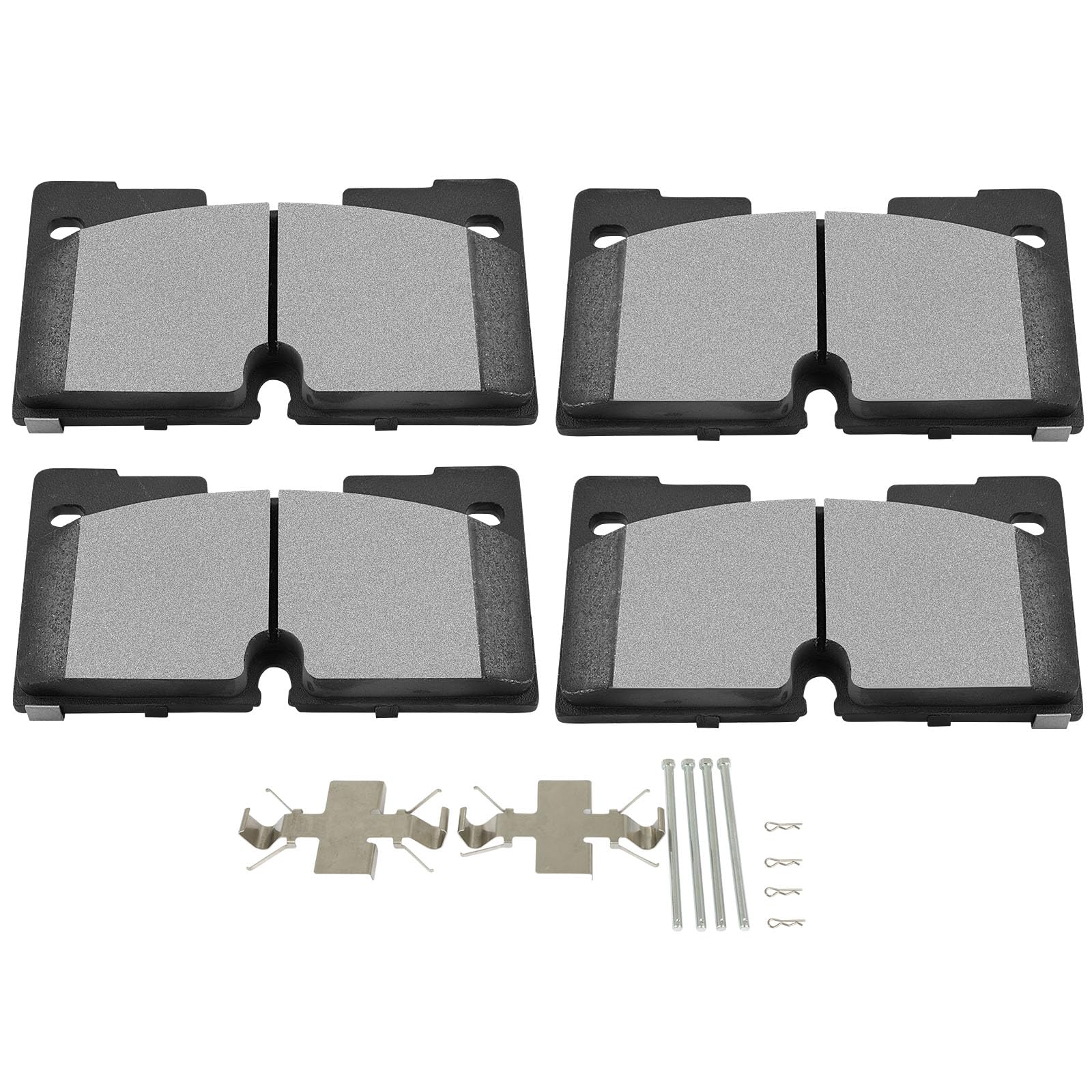 Scitoo Front Disc Brake Pad Set 4Pcs W/Hardware Fit For Cadillac For Escalade Esv, For Chevy For Silverado 1500 Ltd/For Suburban