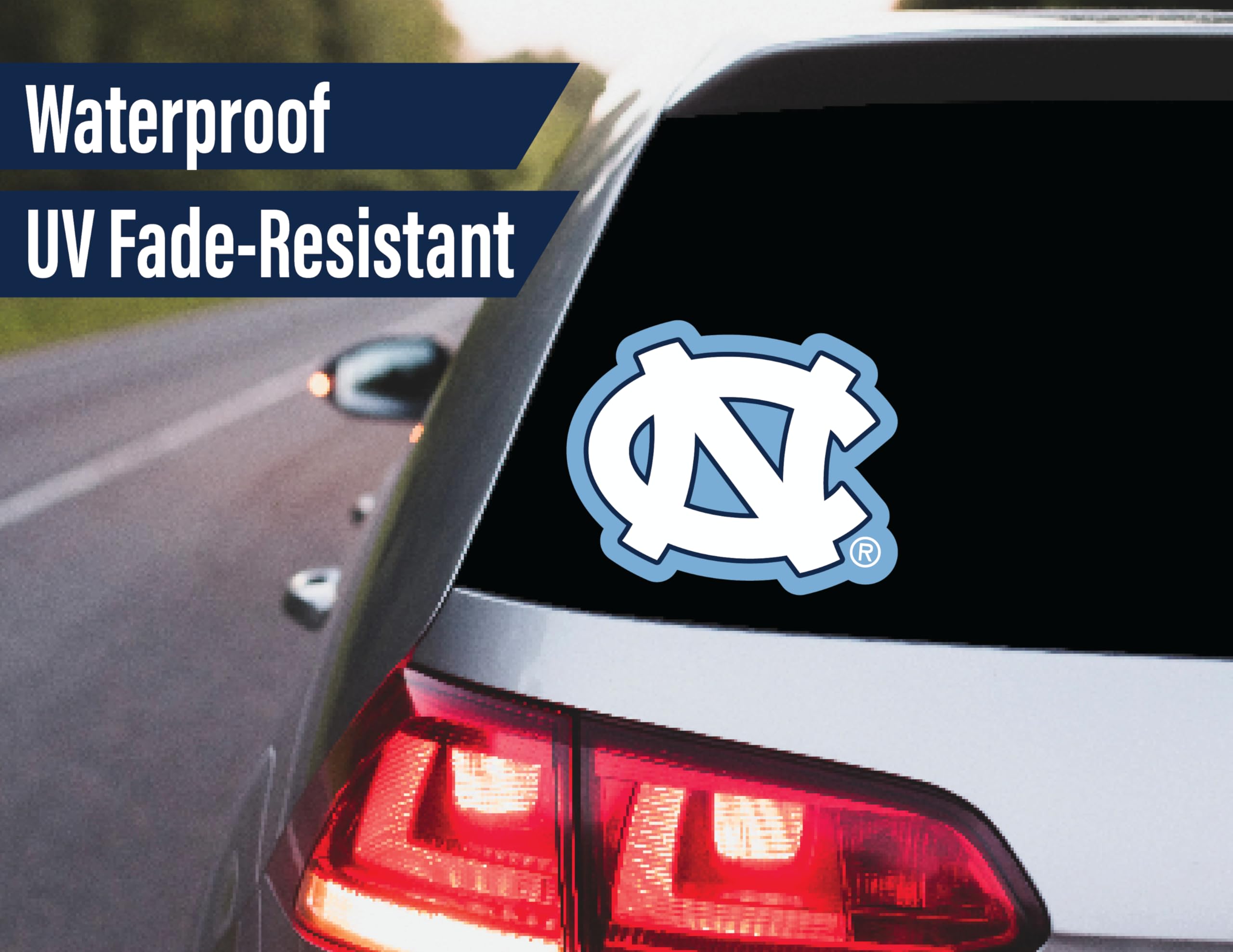 North Carolina Tar Heels Stickers (14 Pcs) 2 Large 5'' For Car Windows 10 Medium 2.5'' For Water Bottles Laptops Phones 2 Mini D