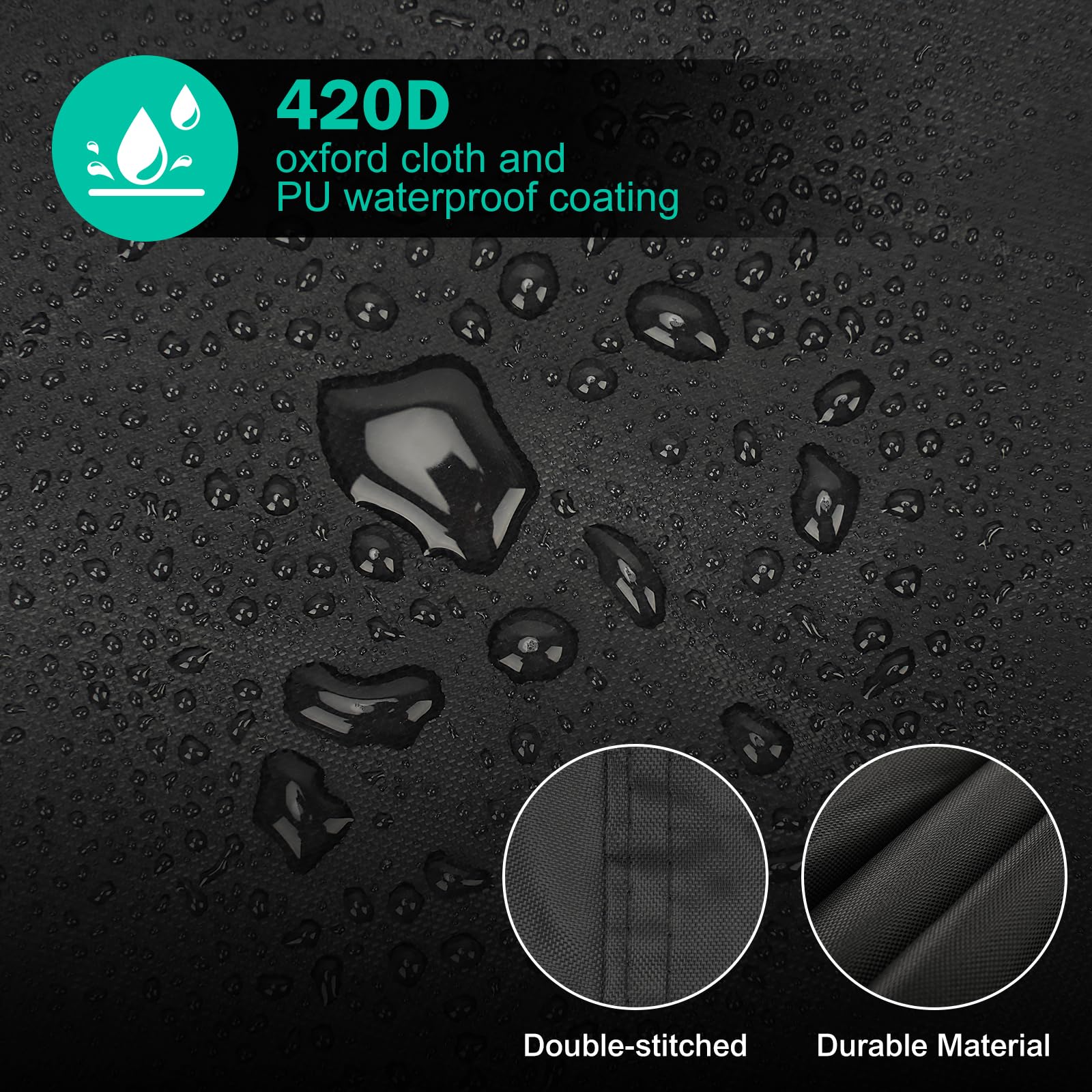 BIGACOVER Waterproof Full Cover for Can-Am Spyder RT (2020-2023) - Heavy Duty, Sun & Heat Protection, Black, All Weather Shield