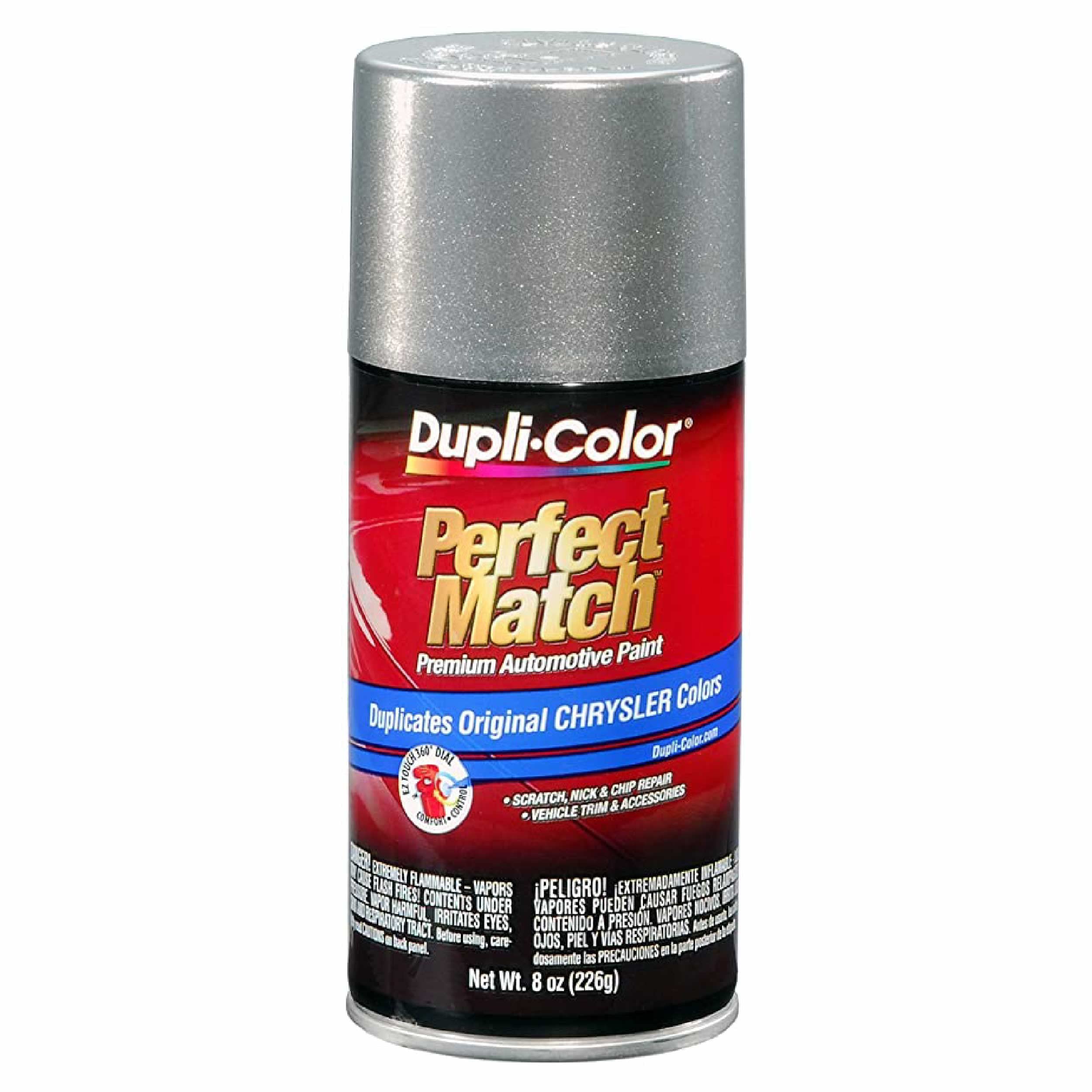 Dupli-Color Ebcc04177 Perfect Match Automotive Spray Paint - Chrysler Bright Platinum Metallic, Ps4/Ms4 - 8 Oz. Aerosol Can