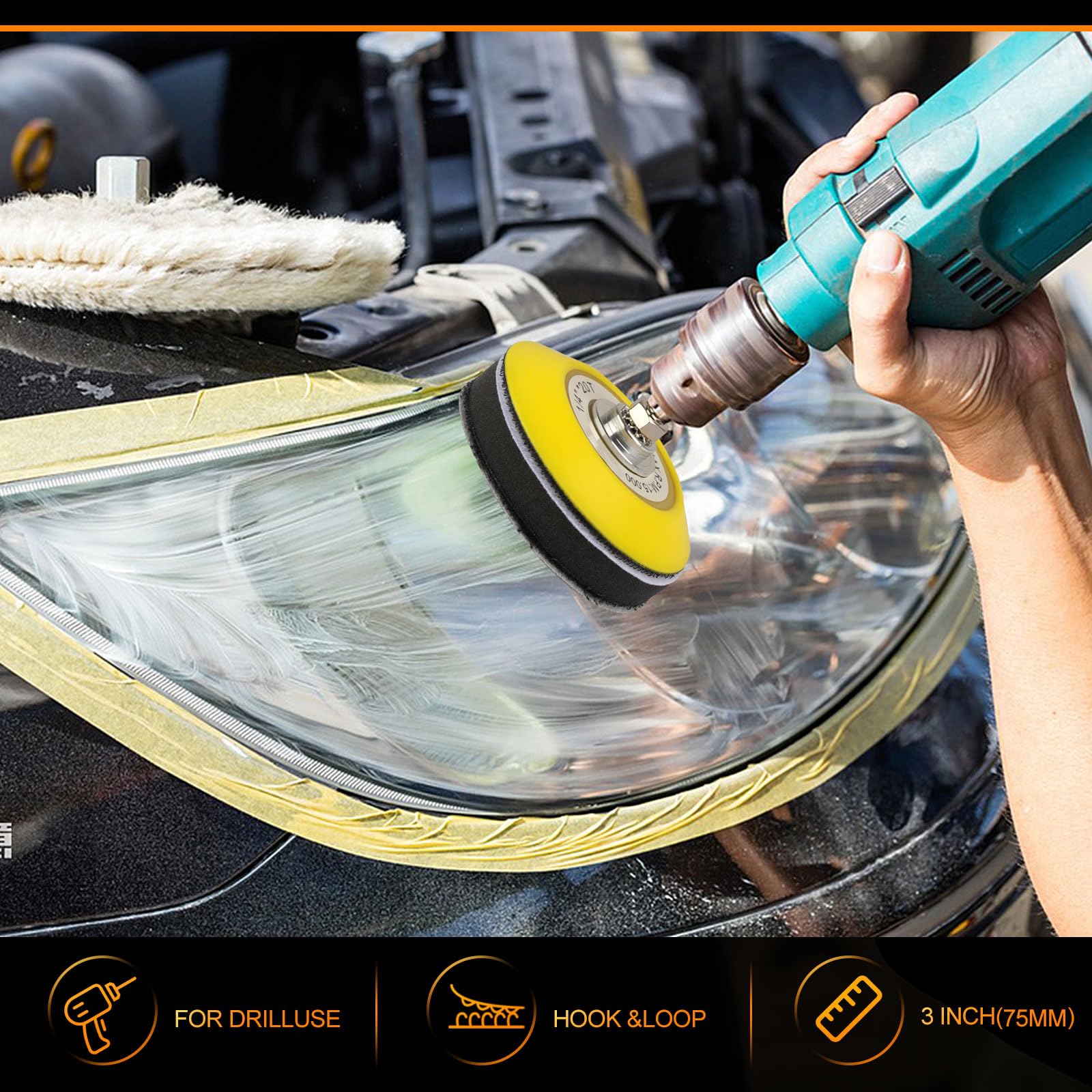 Poliwell Headlight Restoration Kit 3 Easy Steps To Restore Sun Damaged Headlights Polish Headlights Lens Restore Cleaner Diy Pol