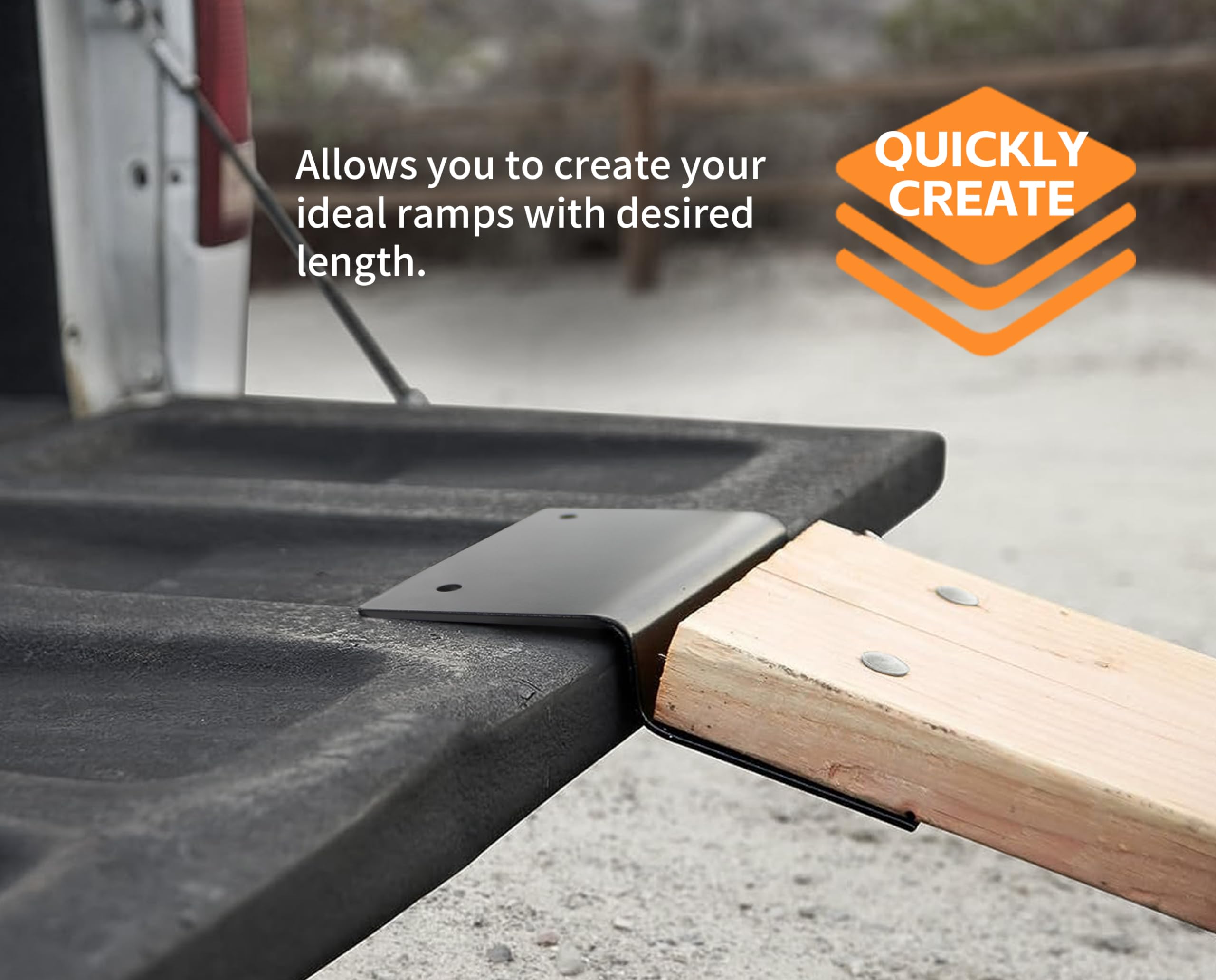 Maxxhaul 50872 Steel Ramp Top Kit - Quickly Create Your Own Ramps With 2''X8'' Planks To Safely Load Atv Motorcycle And Lawn Equ