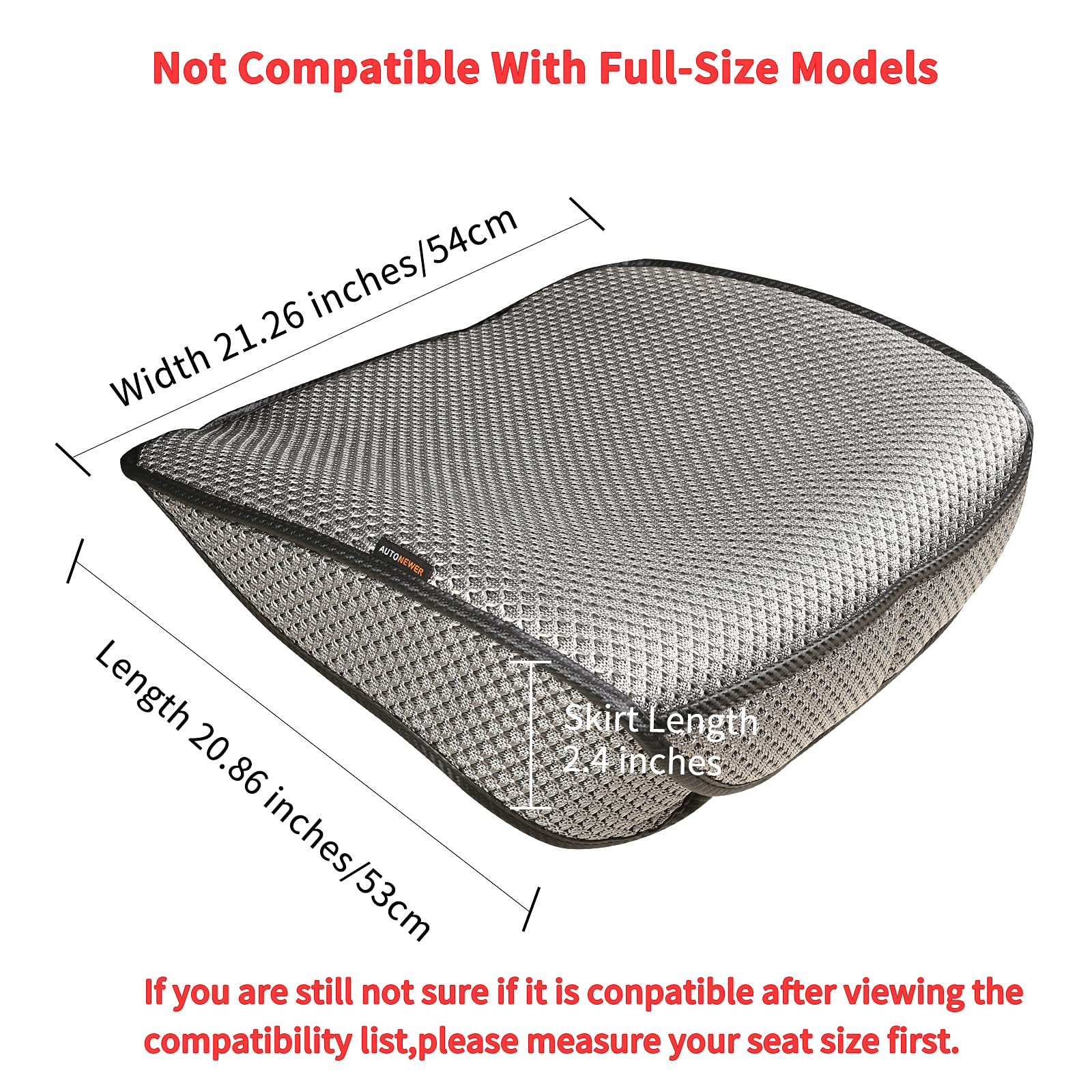 Auto Newer Breathable Universal Four Seasons Car Seat Covers,Luxury Car Seat Cushion ,Protectors For Front Seat Bottoms,Compatible With 95% Vehicles, Fit For Cars Truck Suv (Grey1Pcs)