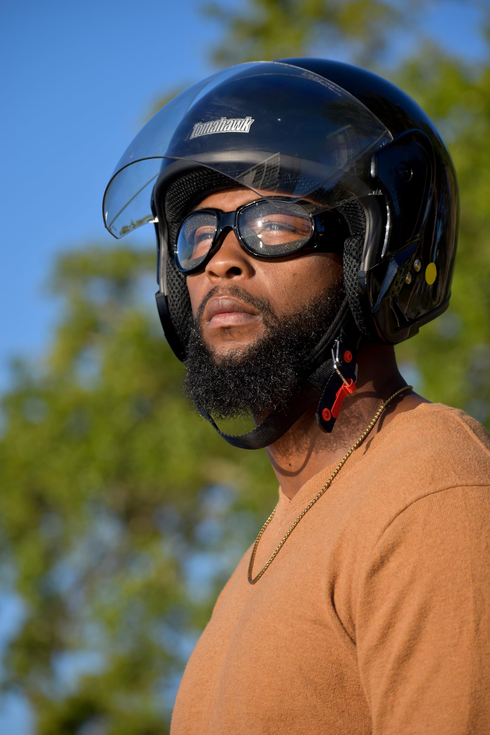 Global Vision Eliminator Padded Motorcycle Riding Goggles For Men And Women (Black Frame/Clear Mirror Lens)