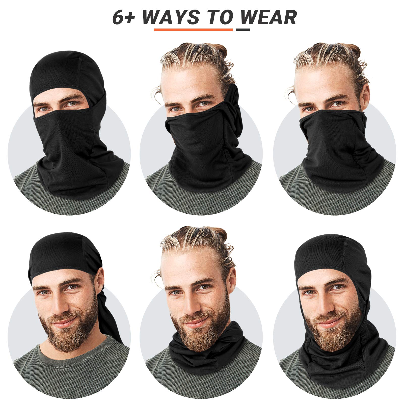 Vulkit Balaclava Face Mask Uv Protection For Women Men Lightweight Sun Tatical Hood Fishing Riding Motorcycle Sky Blue