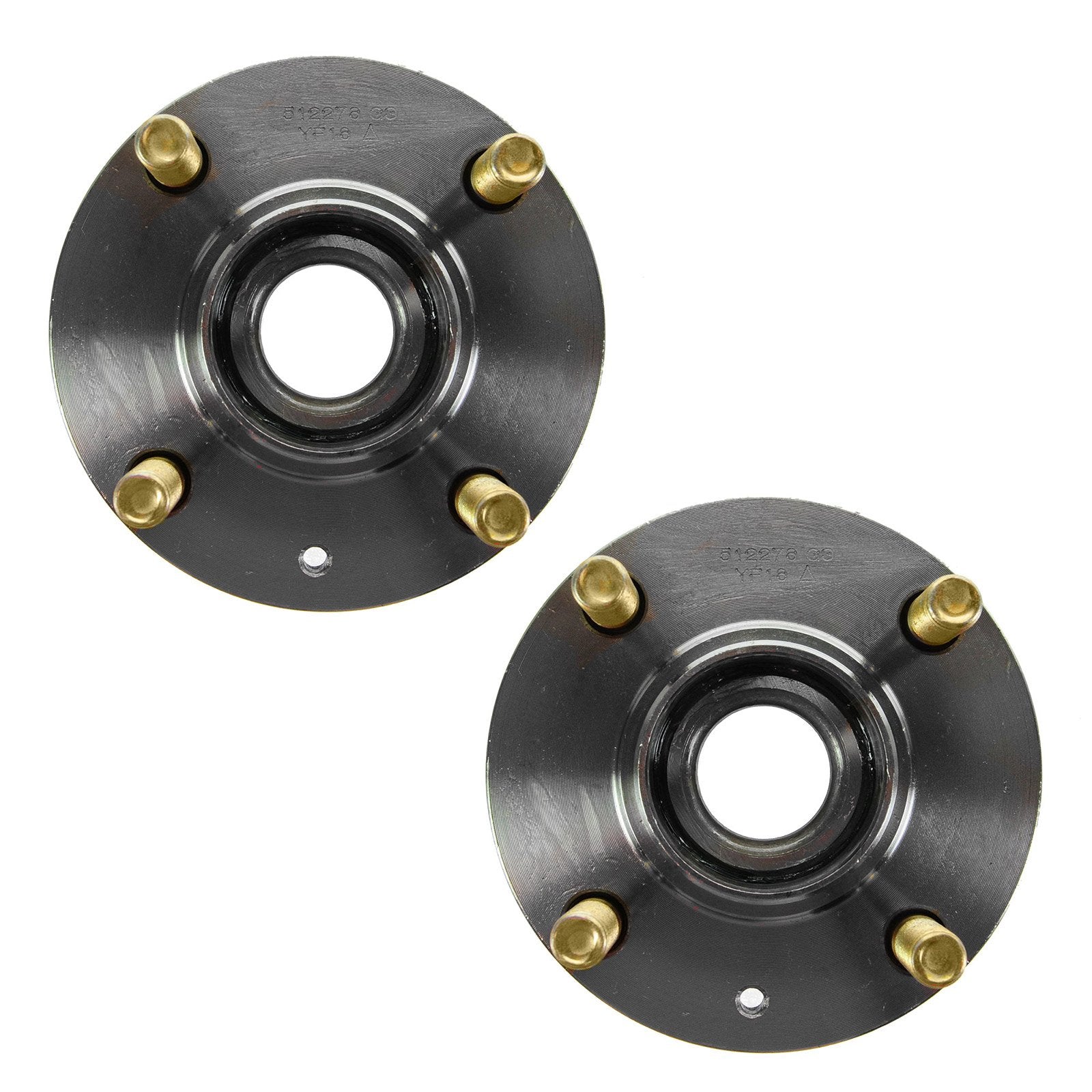 Trq Rear Wheel Hub Bearings Assembly Set Compatible With 2002-2007 Mitsubishi Lancer