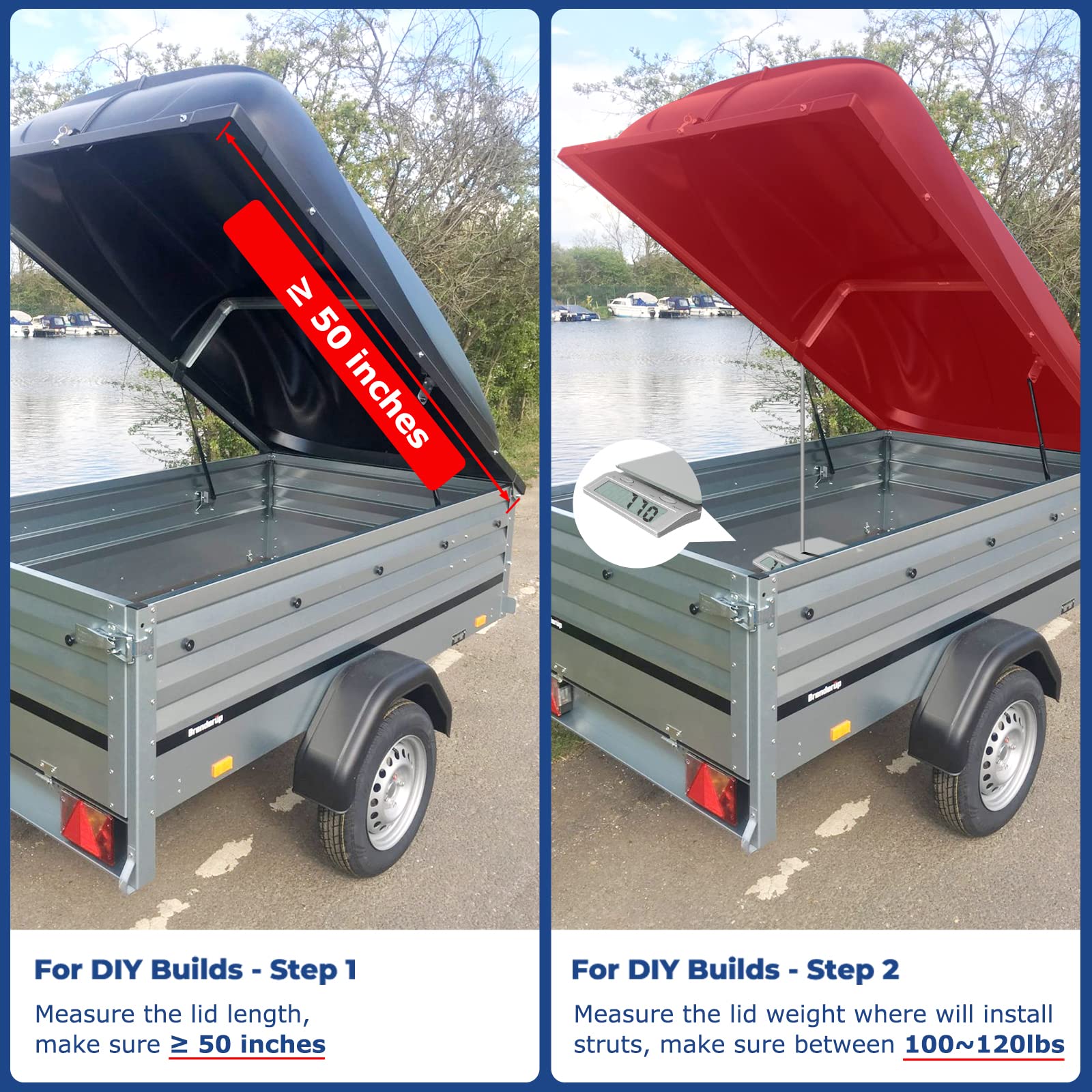 Arana Se263P120 26 Inch 120Lb/534N Gas Struts Lift Support Spd2600120 26'' 120Lb Gas Springs Shocks Props For Tonneau Cover Rv B