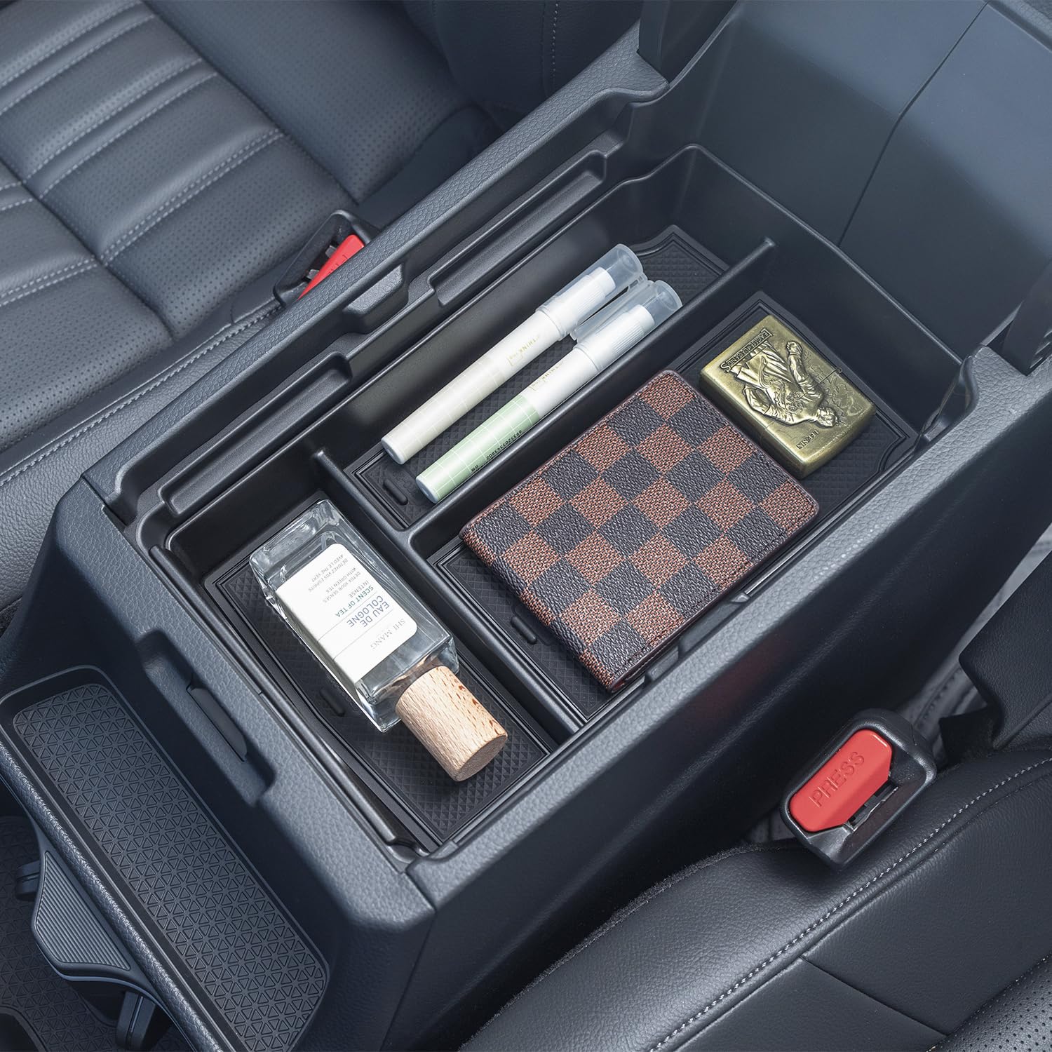 Pimcar 2Pcs Honda Crv Center Console Organizer And Armrest Tray, 2025 2024 2023 Cr-V Hybrid Accessories Abs Plastic Material Ins