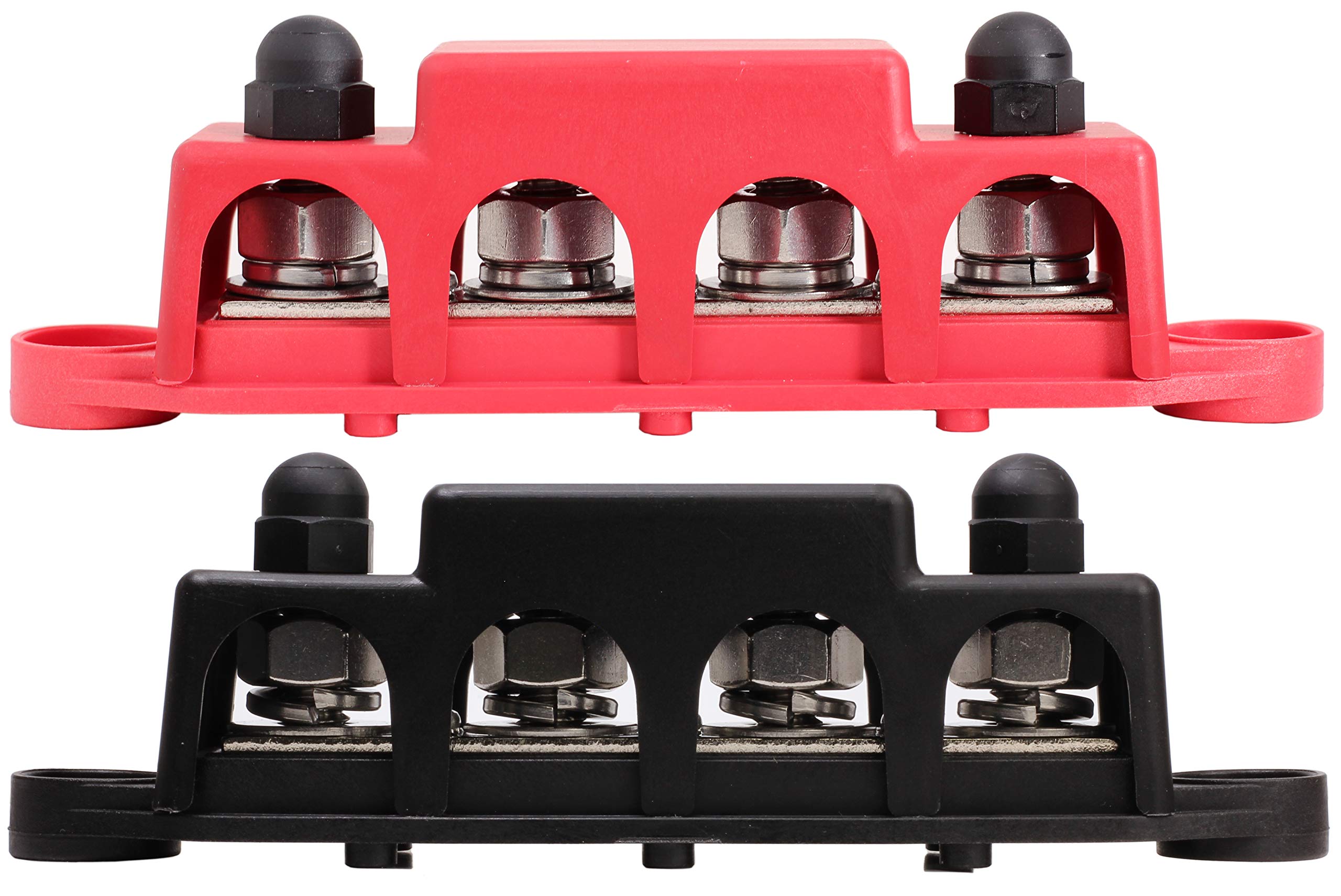 Fastronix 3/8'' 4 Stud Power And Ground Distribution Block With Cover