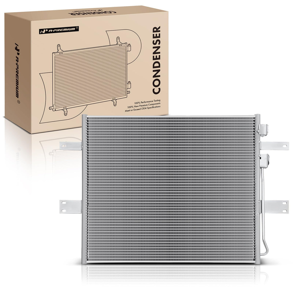 A-Premium Air Conditioning A/C Condenser Compatible with Dodge Ram 2500, Ram 3500, 2003-2006, L6 5.9L
