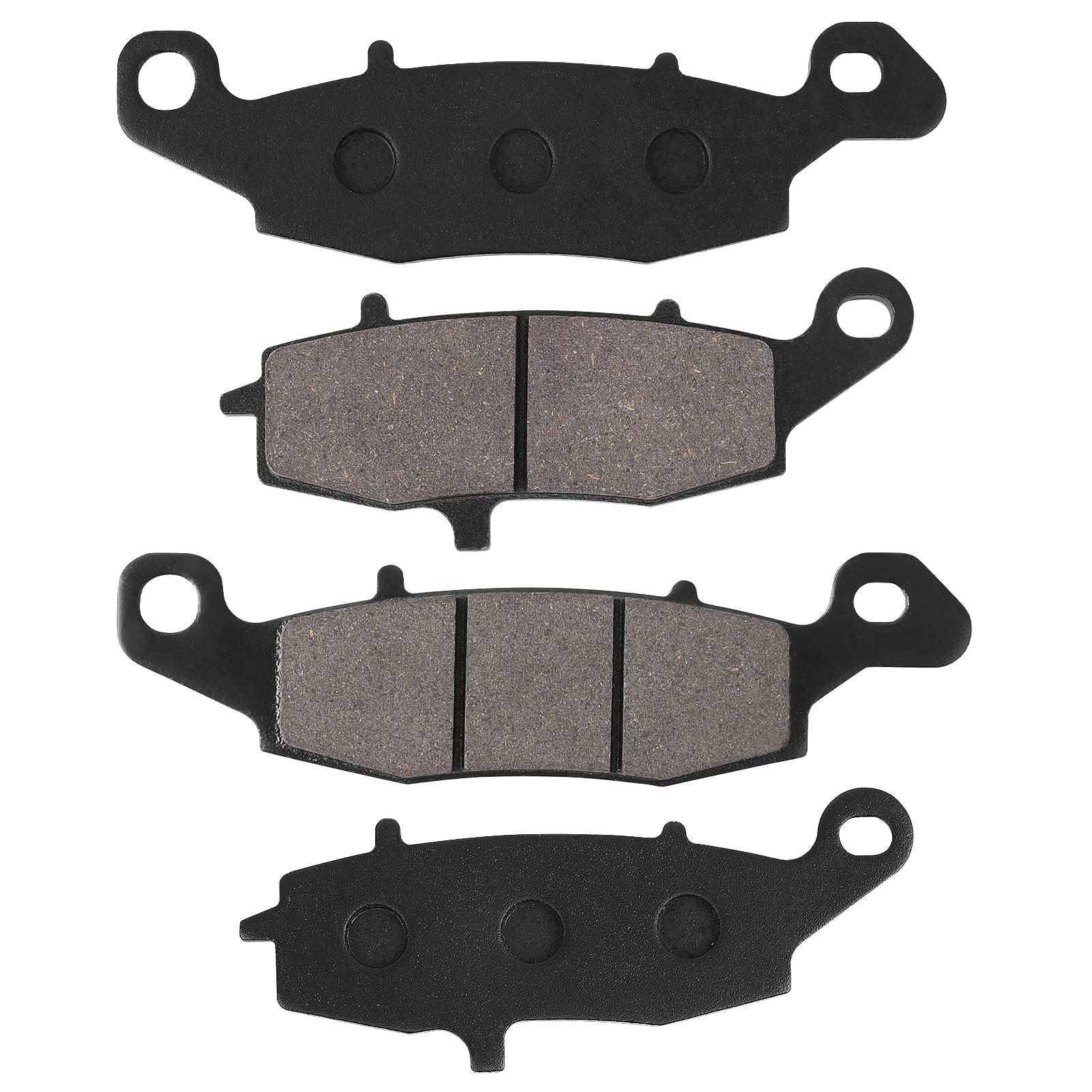 Sollon Front And Rear Brake Pads For Kawasaki Vn900 Vulcan Classic/Classic Lt 2006-2014, Vn900 Vulcan Custom 2007-2014, Vn1500 1