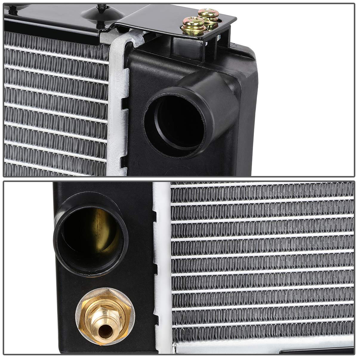 Dna Motoring Dpi 1193 1-Row Aluminum Core Radiator Compatible With 91-01 Cherokee/91-92 Comanche At, Cu1193 8011193 2671 5202813