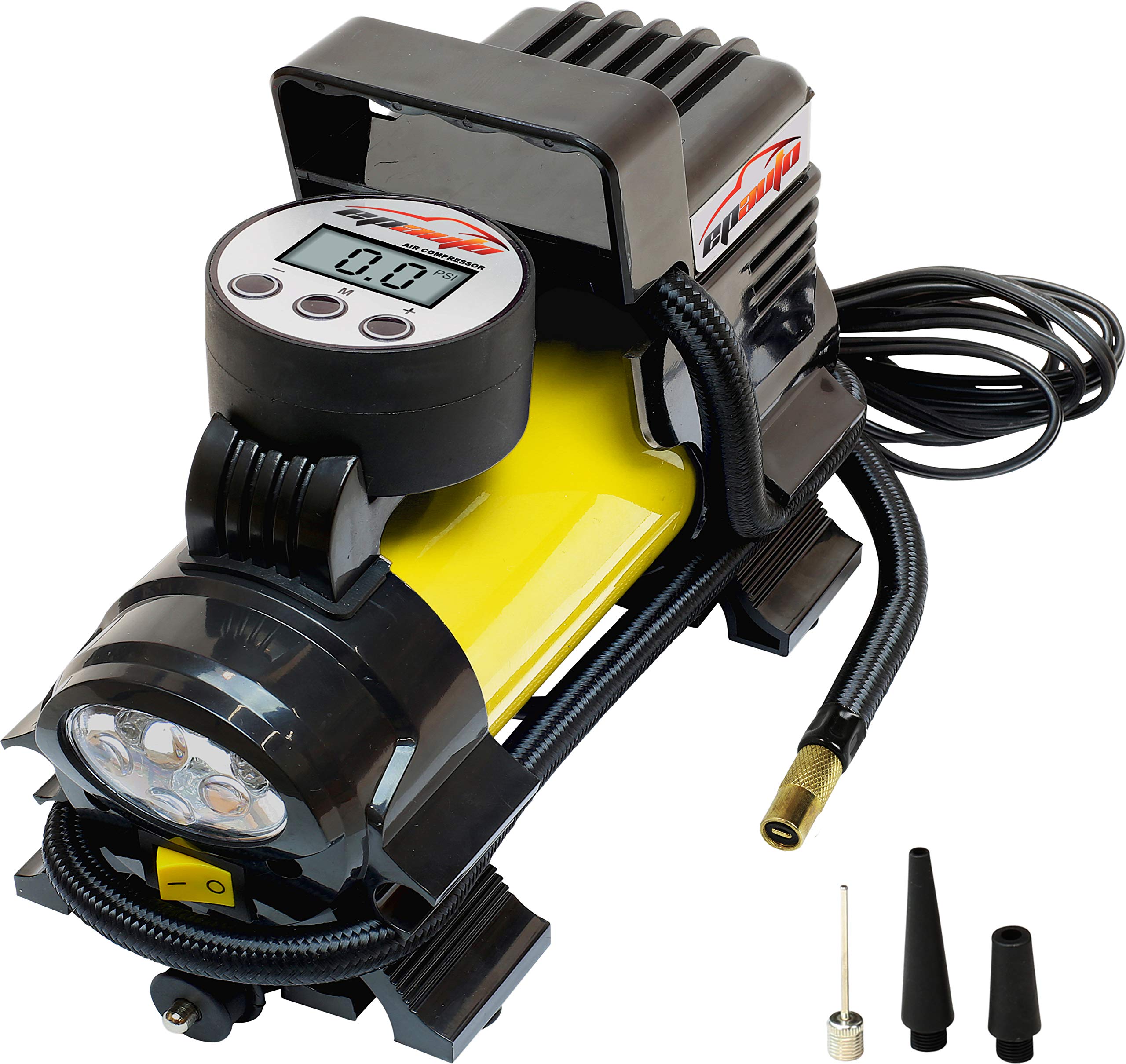 Epauto 12V Dc Portable Air Compressor Pump, Digital Tire Inflator