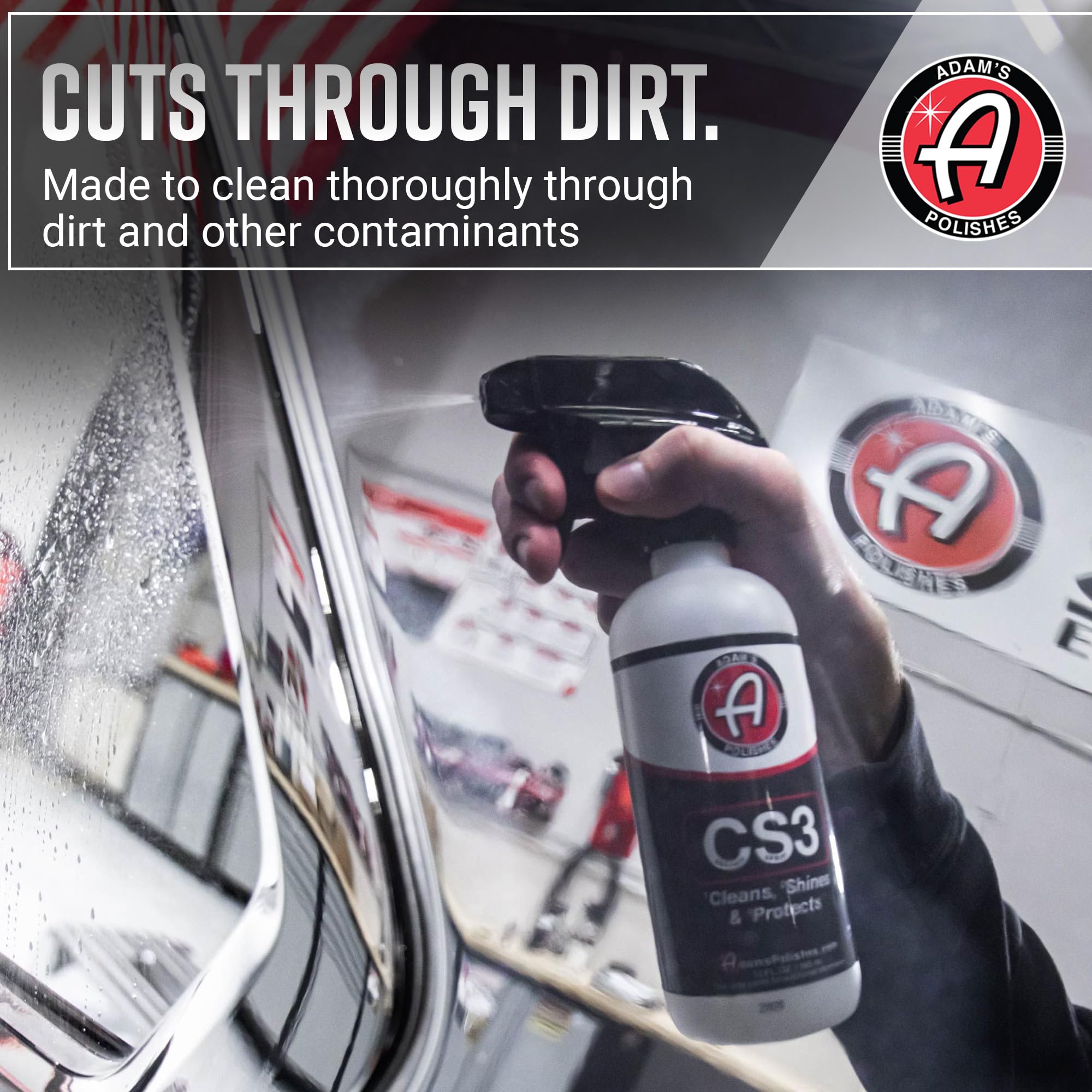 Adams Cs3 (12Oz) - Ceramic Spray Coating That Cleans, Shines & Protects  Top Coat Car Wash Polish & Paint Protectant Stronger Th